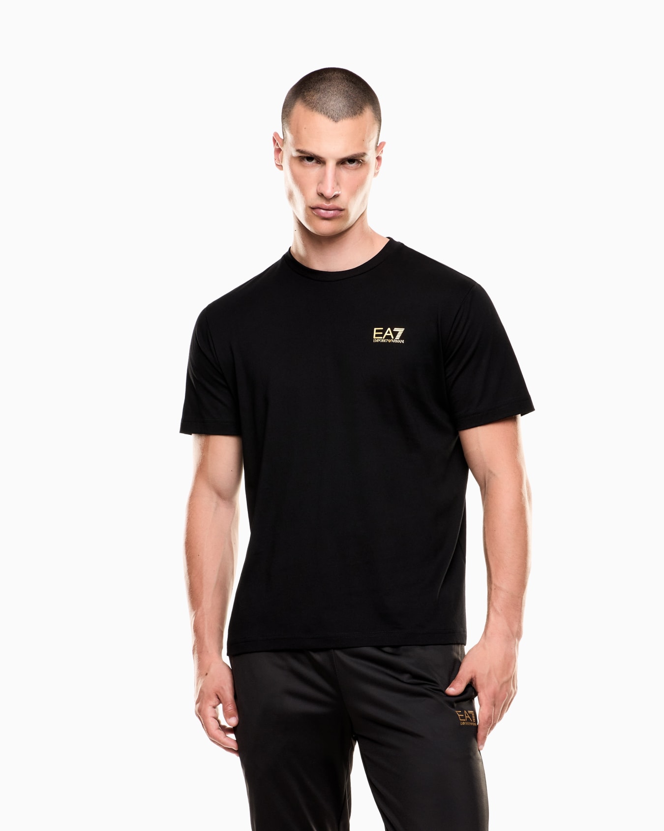 Camiseta de punto de algodón Logo Series Diapositiva 3