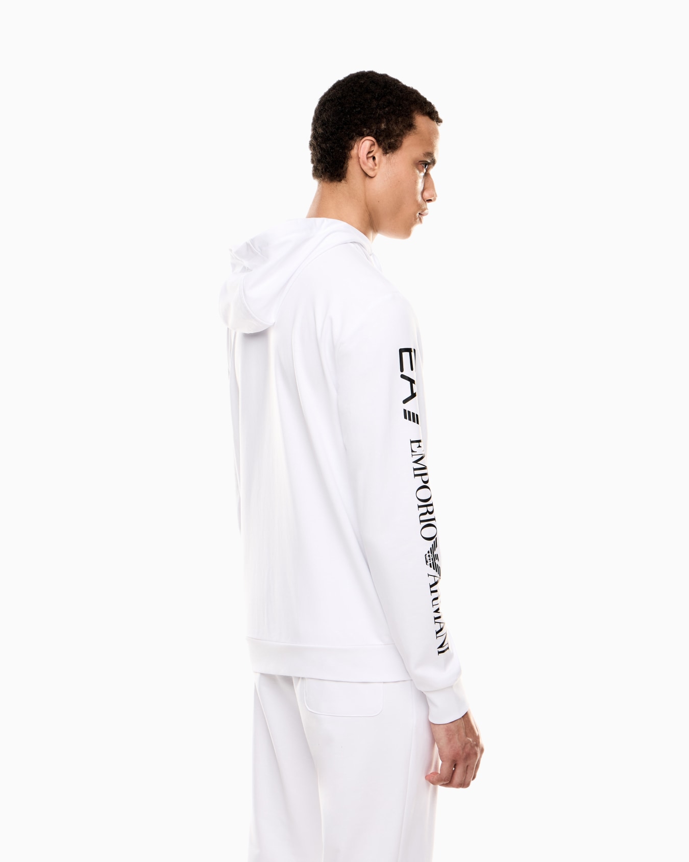 Logo Series hooded cotton sweatshirt Slide 2
