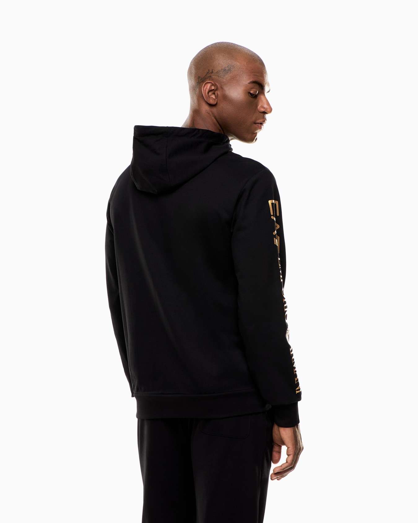 Logo Series cotton hooded, zip-up sweatshirt Slide 6