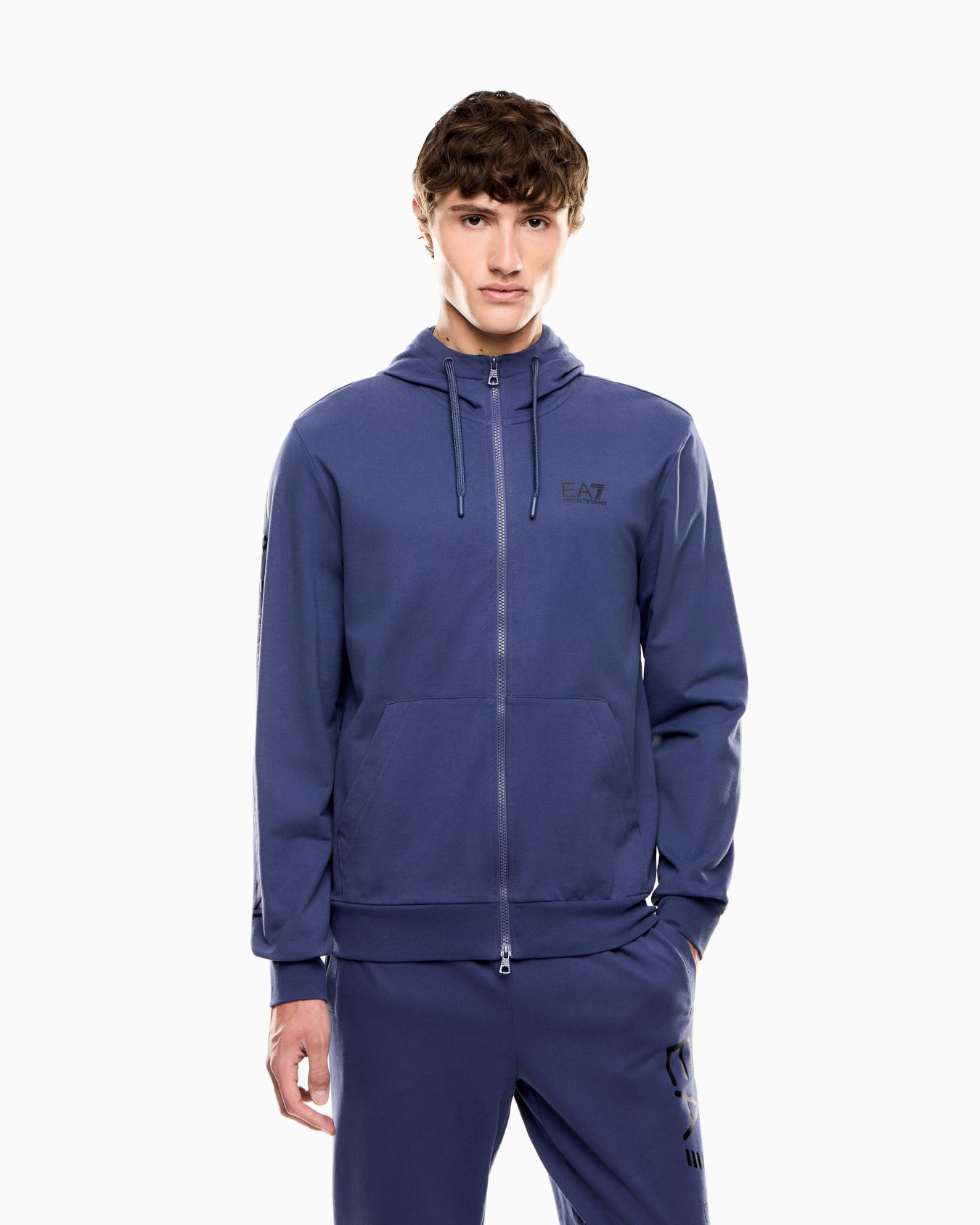 Logo Series hooded cotton sweatshirt Slide 3