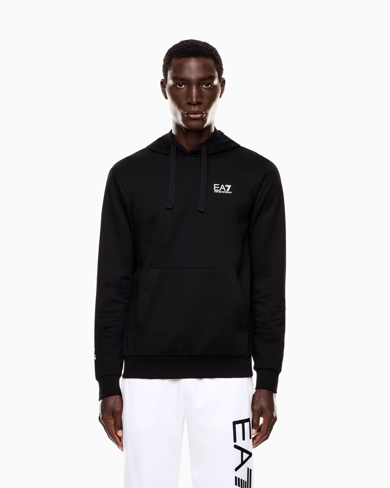 Logo Series cotton hooded, zip-up sweatshirt Slide 3