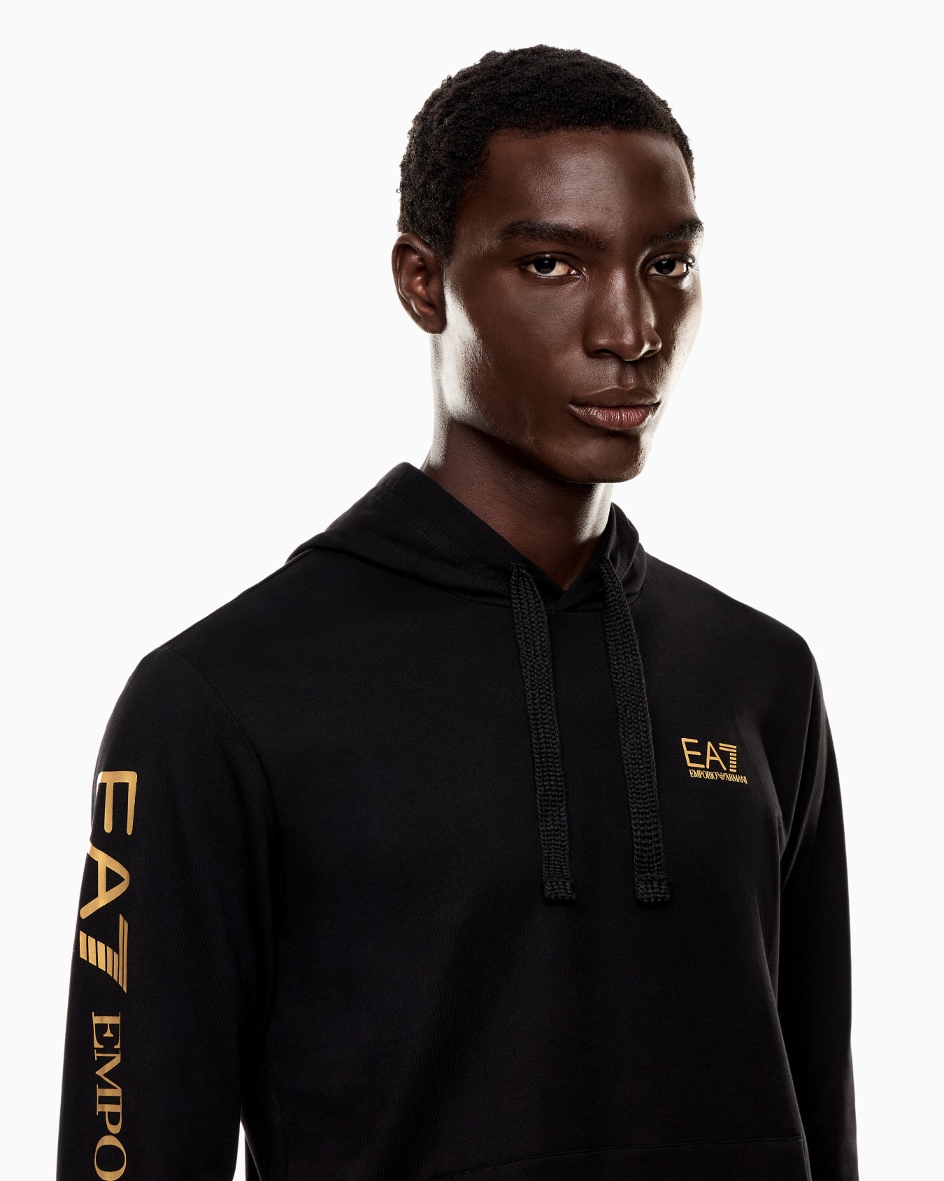 Logo Series cotton hooded, zip-up sweatshirt Slide 4