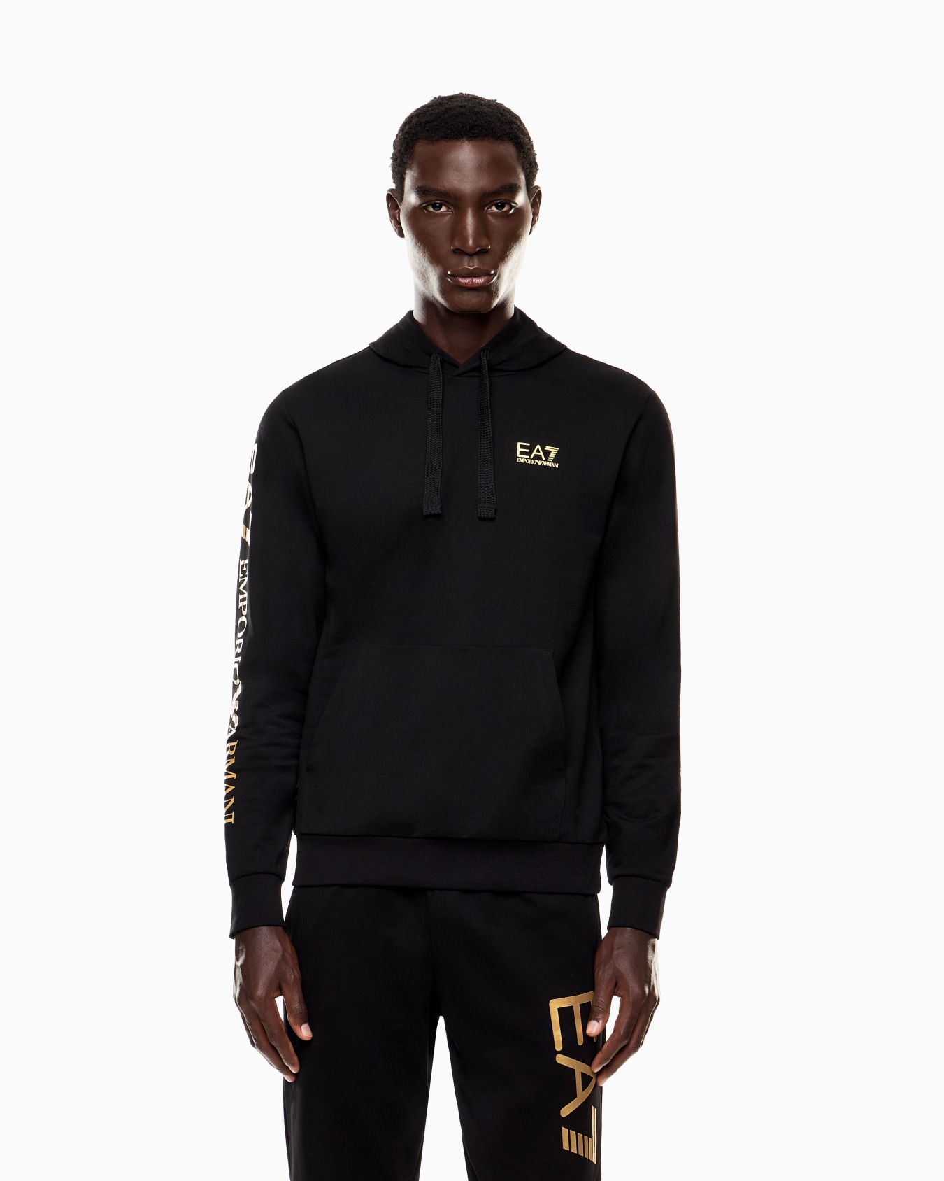 Logo Series cotton hooded, zip-up sweatshirt Slide 3