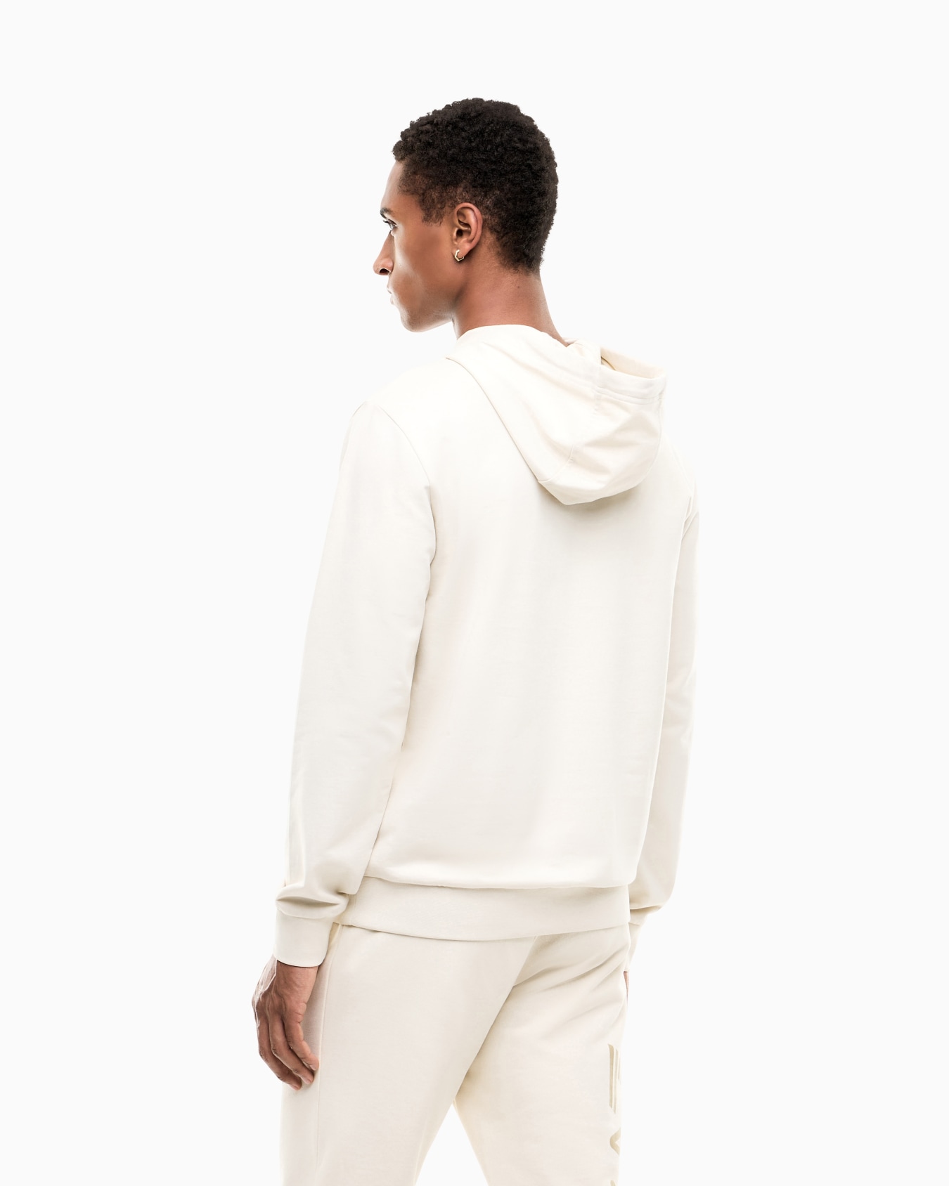 Pullover sweatshirt in cotton with a hood Logo Series Slide 5