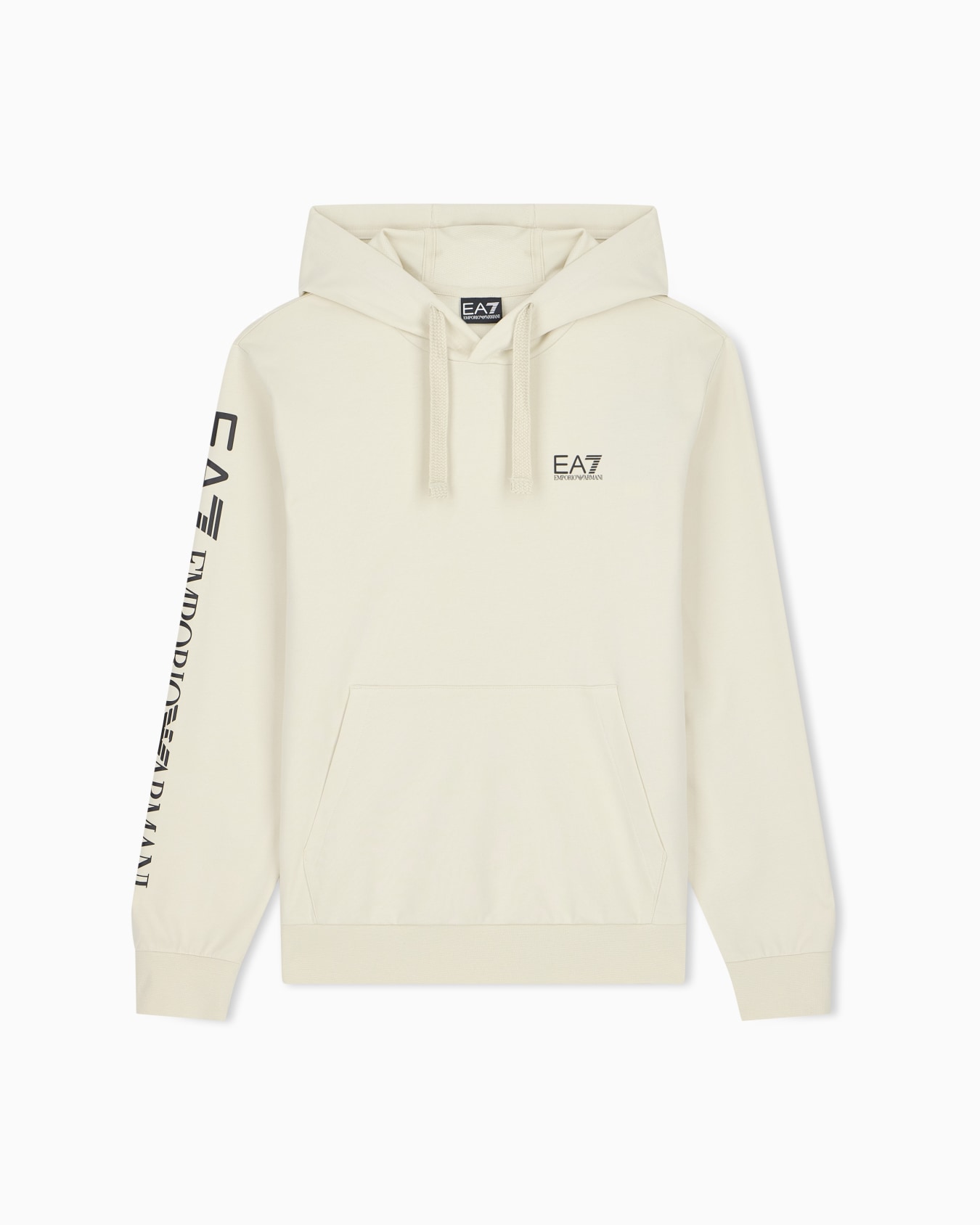 Sudadera de algodón logo series con capucha y bolsillo Diapositiva 0