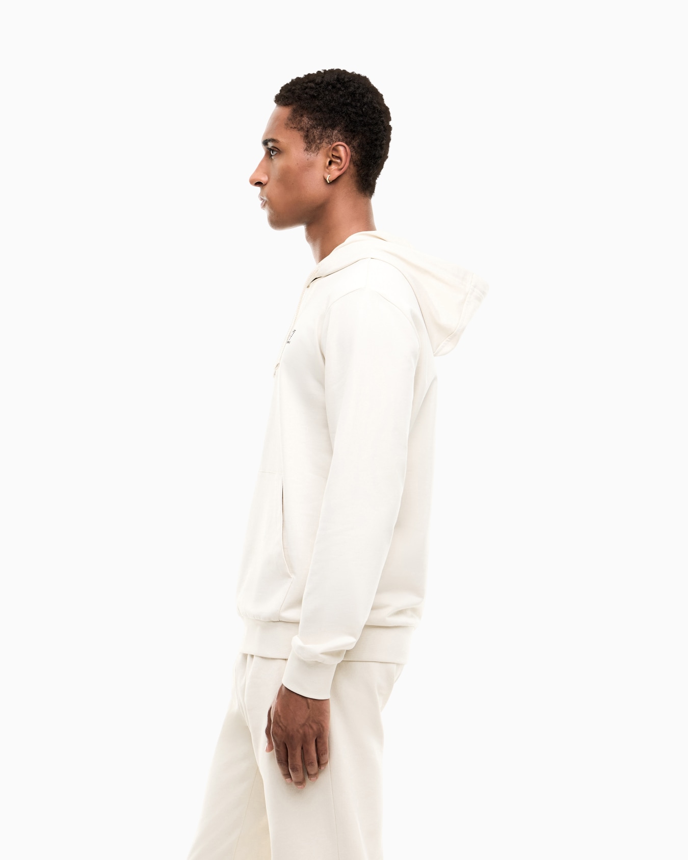 Pullover sweatshirt in cotton with a hood Logo Series Slide 7