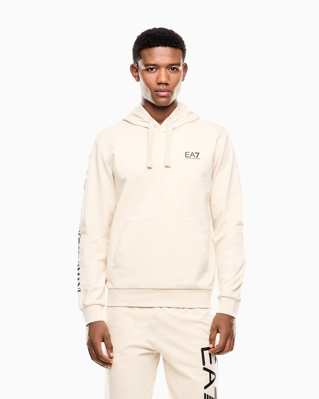 Sudadera con capucha y cremallera de algodón Logo Series Diapositiva 3