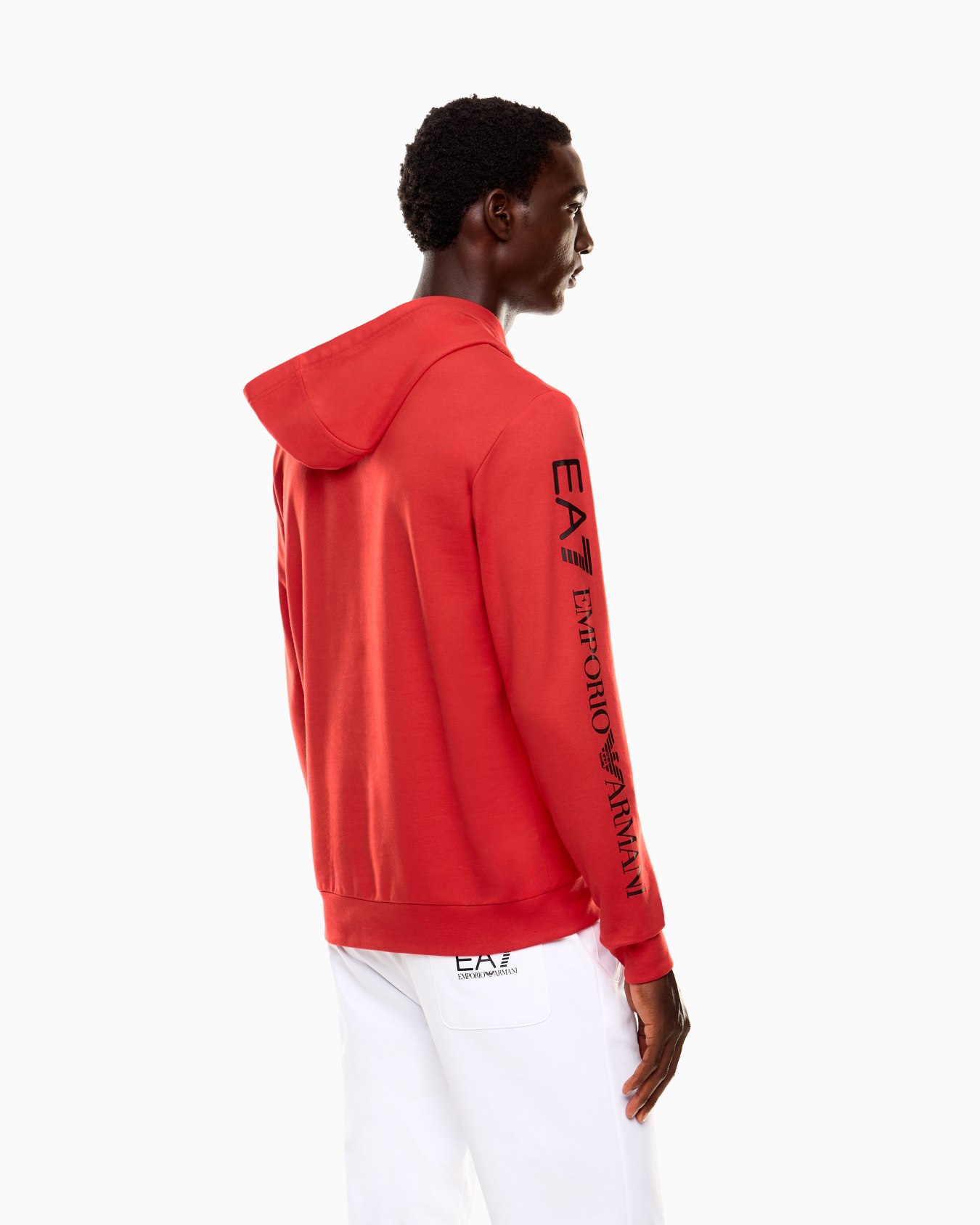 Logo Series cotton hooded, zip-up sweatshirt Slide 2