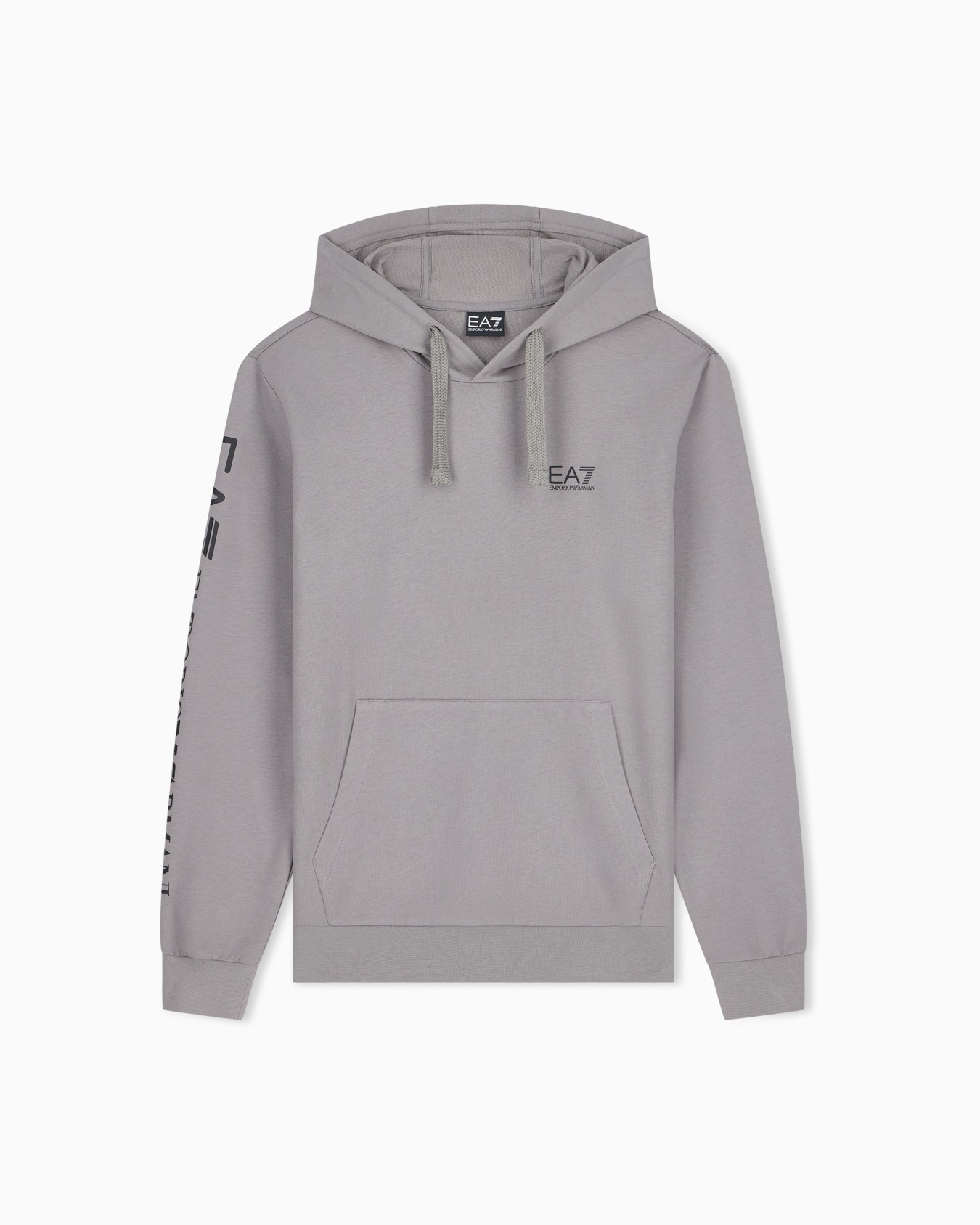 Sudadera de algodón logo series con capucha y bolsillo Diapositiva 0