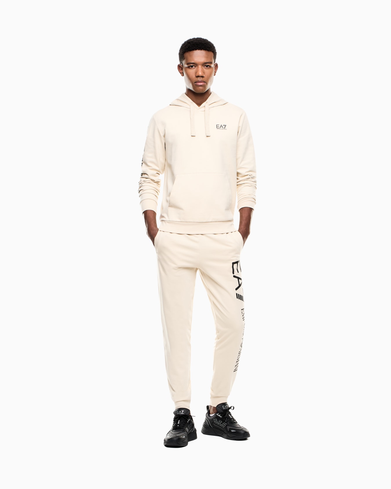 Pantaloni jogger in cotone Logo Series Slide 1