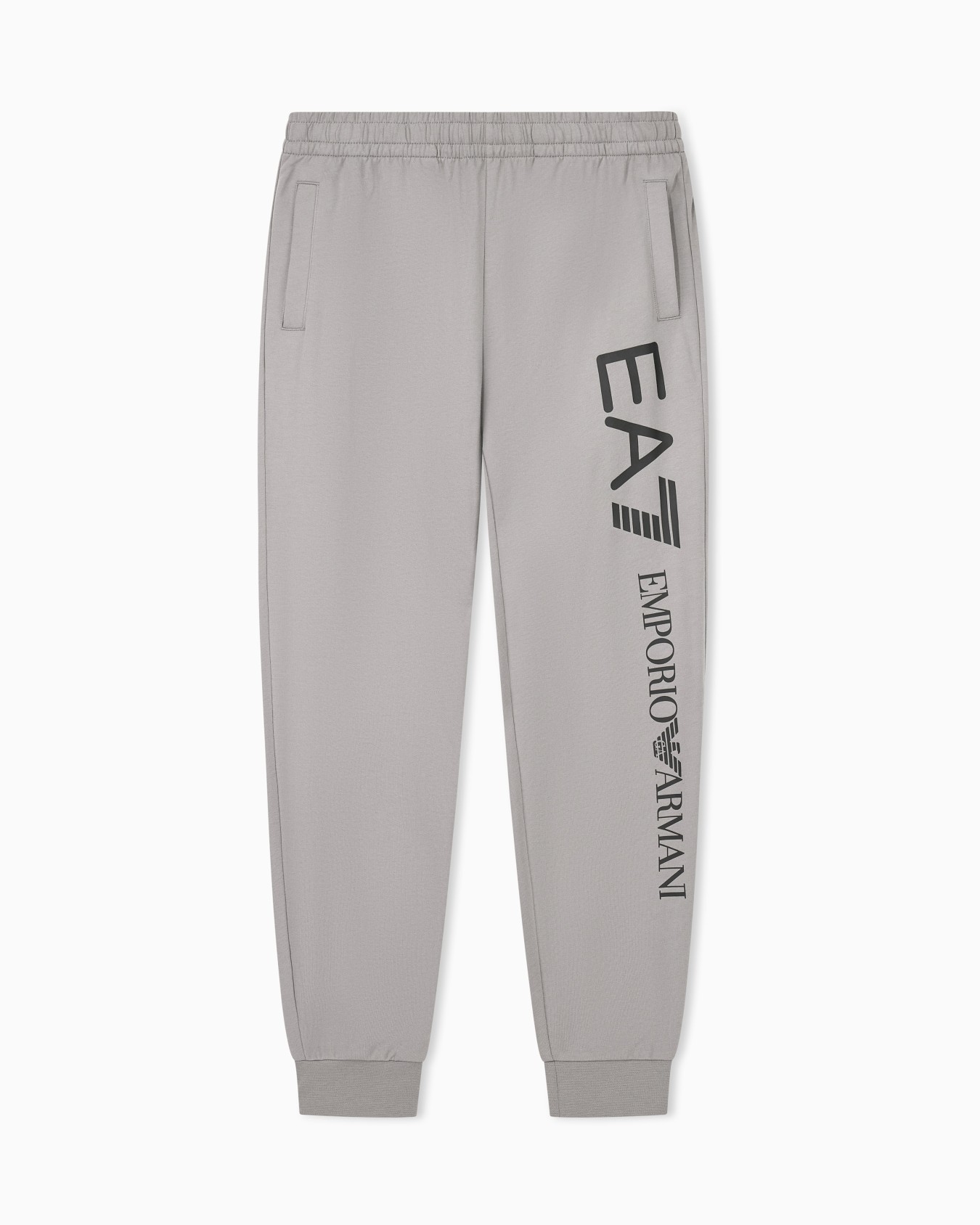Logo joggers in slim-fit cotton with pockets Logo Series Slide 0