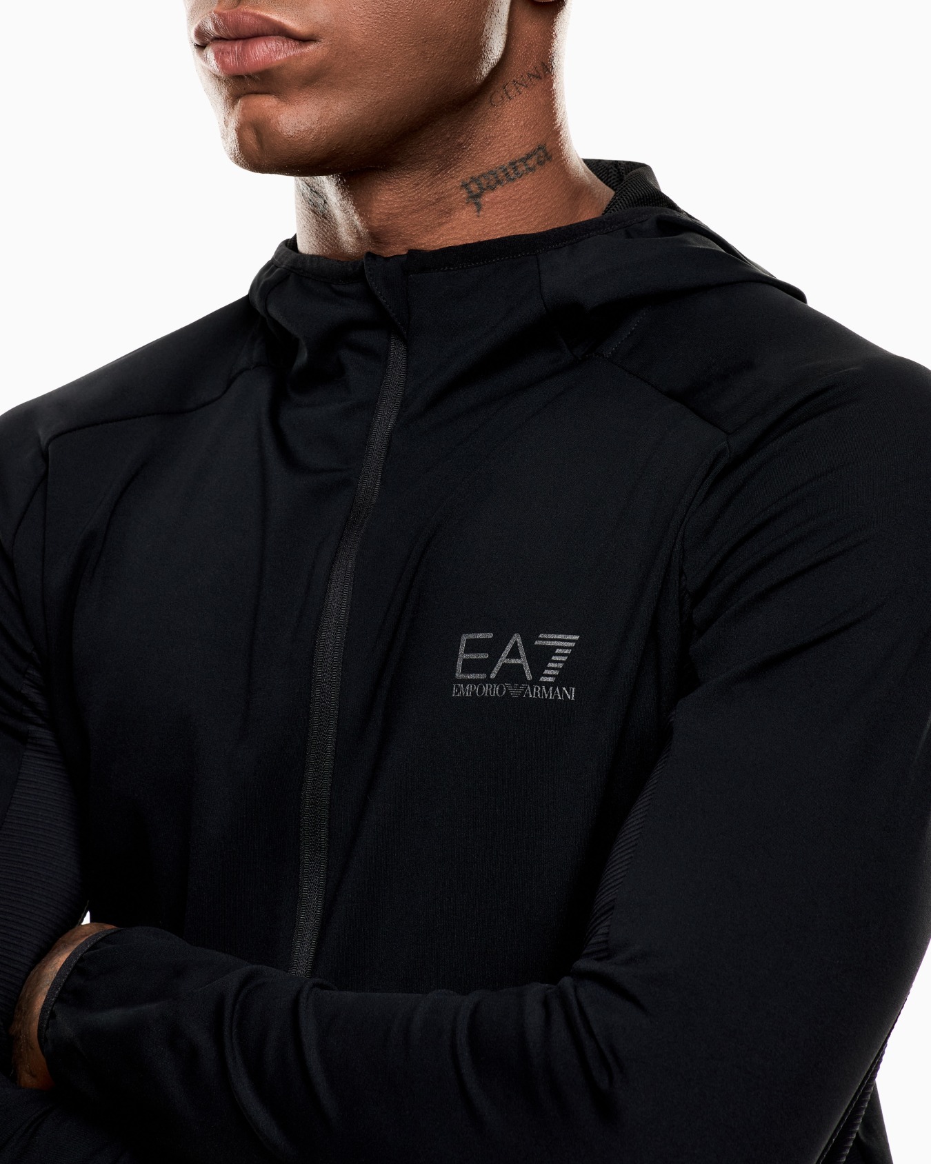 Dynamic Athlete hooded sweatshirt in VIGOR7 technical fabric Slide 5