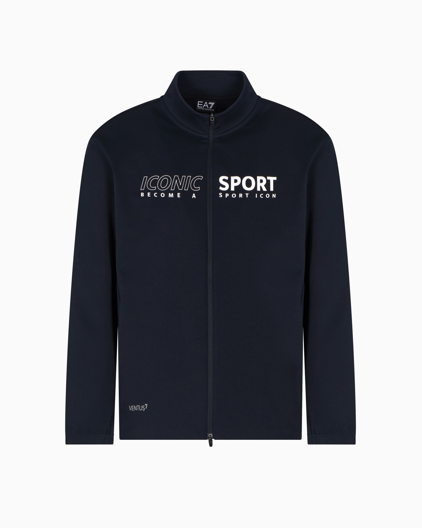 Armani Blue Sport zip-up sweatshirt in technical fabric Slide 0