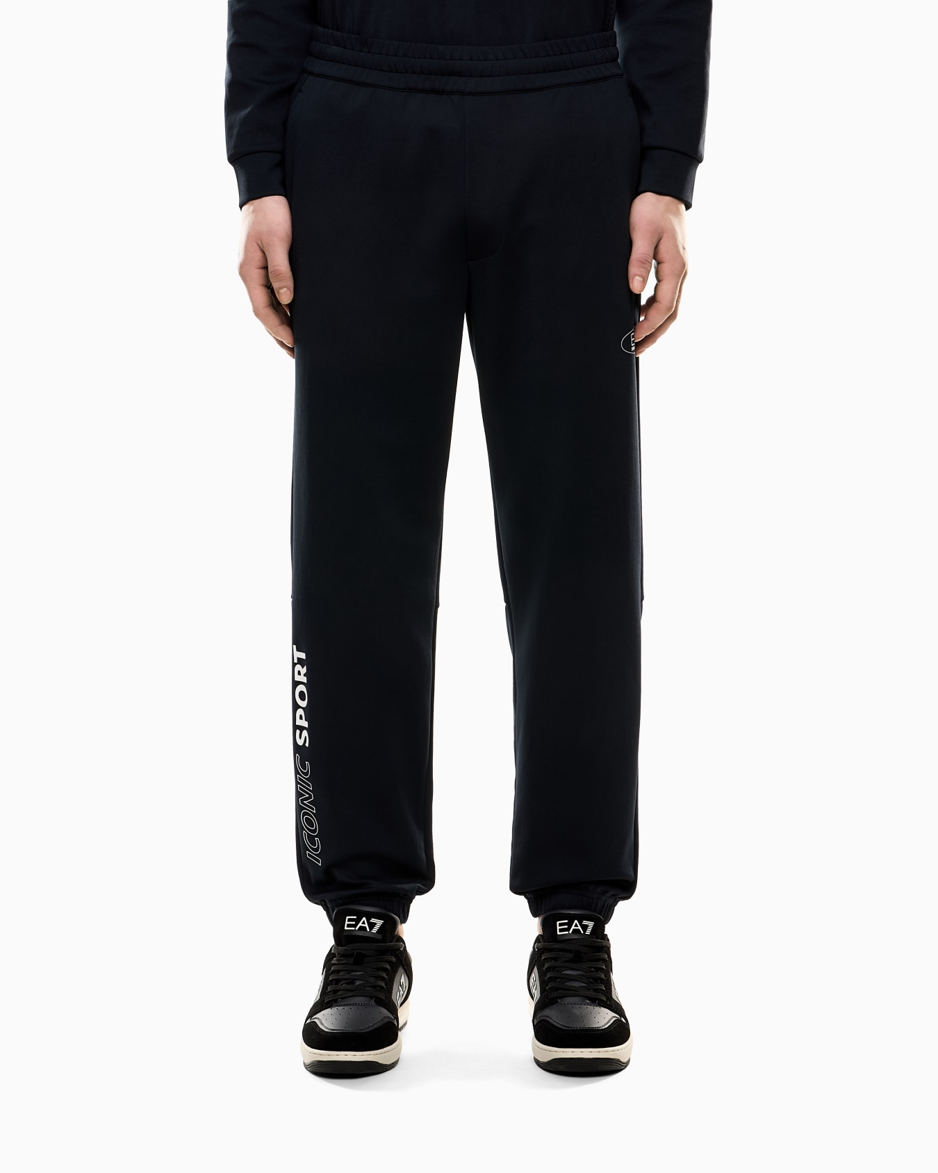 Armani Blue Sport joggers in Natural VENTUS7 technical fabric Slide 3