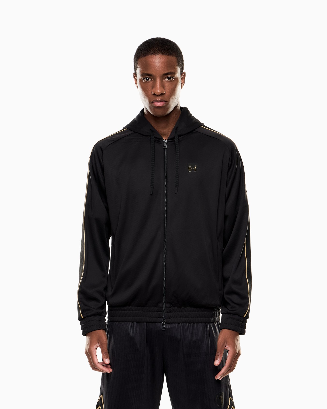 Soccer stretch technical fabric hooded sweatshirt Slide 3