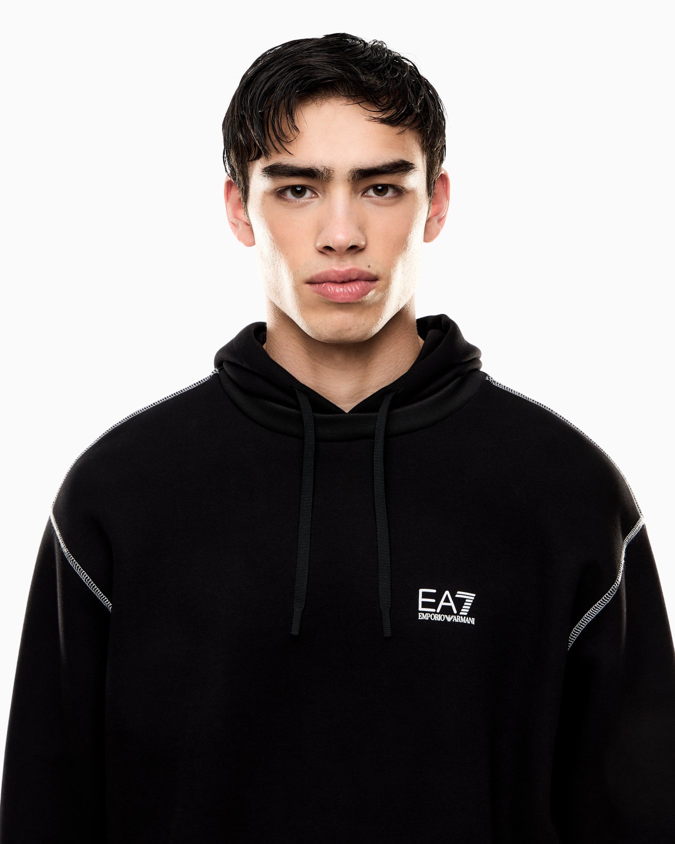 Dynamic Athlete hooded sweatshirt in Natural VENTUS7 technical fabric Slide 4