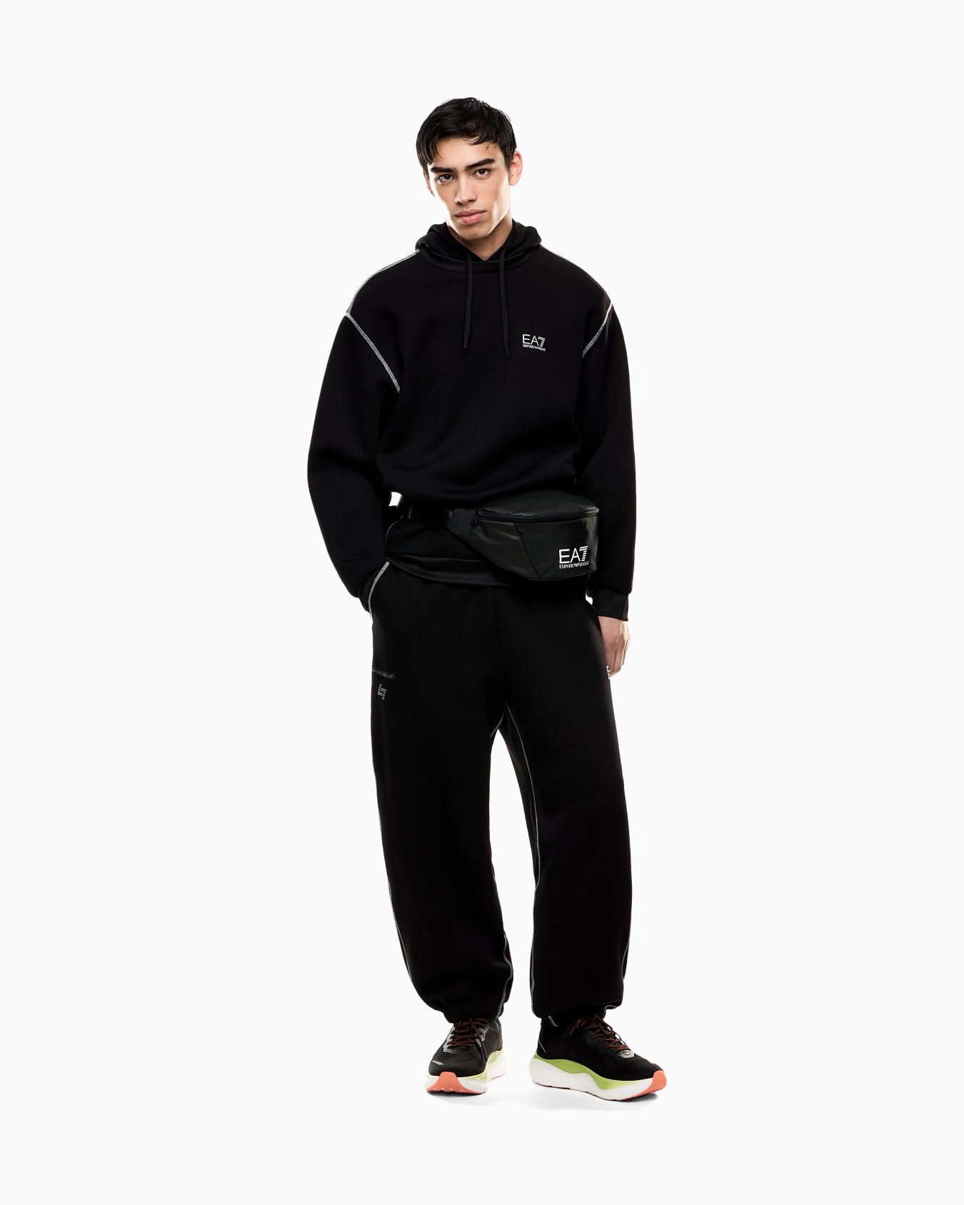 Dynamic Athlete hooded sweatshirt in Natural VENTUS7 technical fabric Slide 1