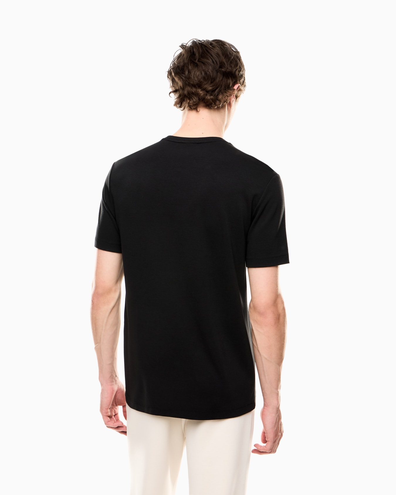 Gold Label short-sleeved T-shirt in a viscose blend Slide 2