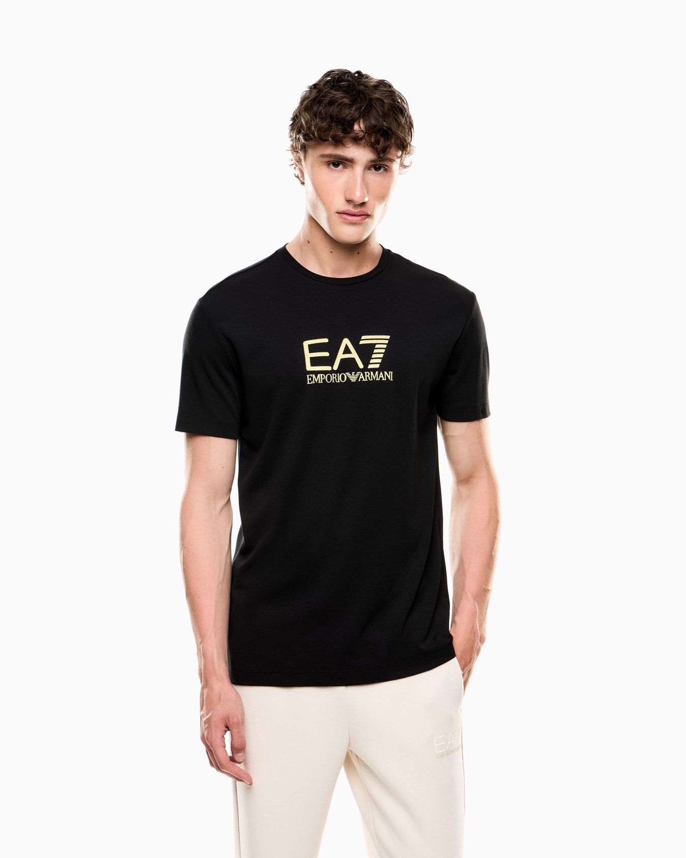 Gold Label viscose-blend crew-neck T-shirt Slide 3