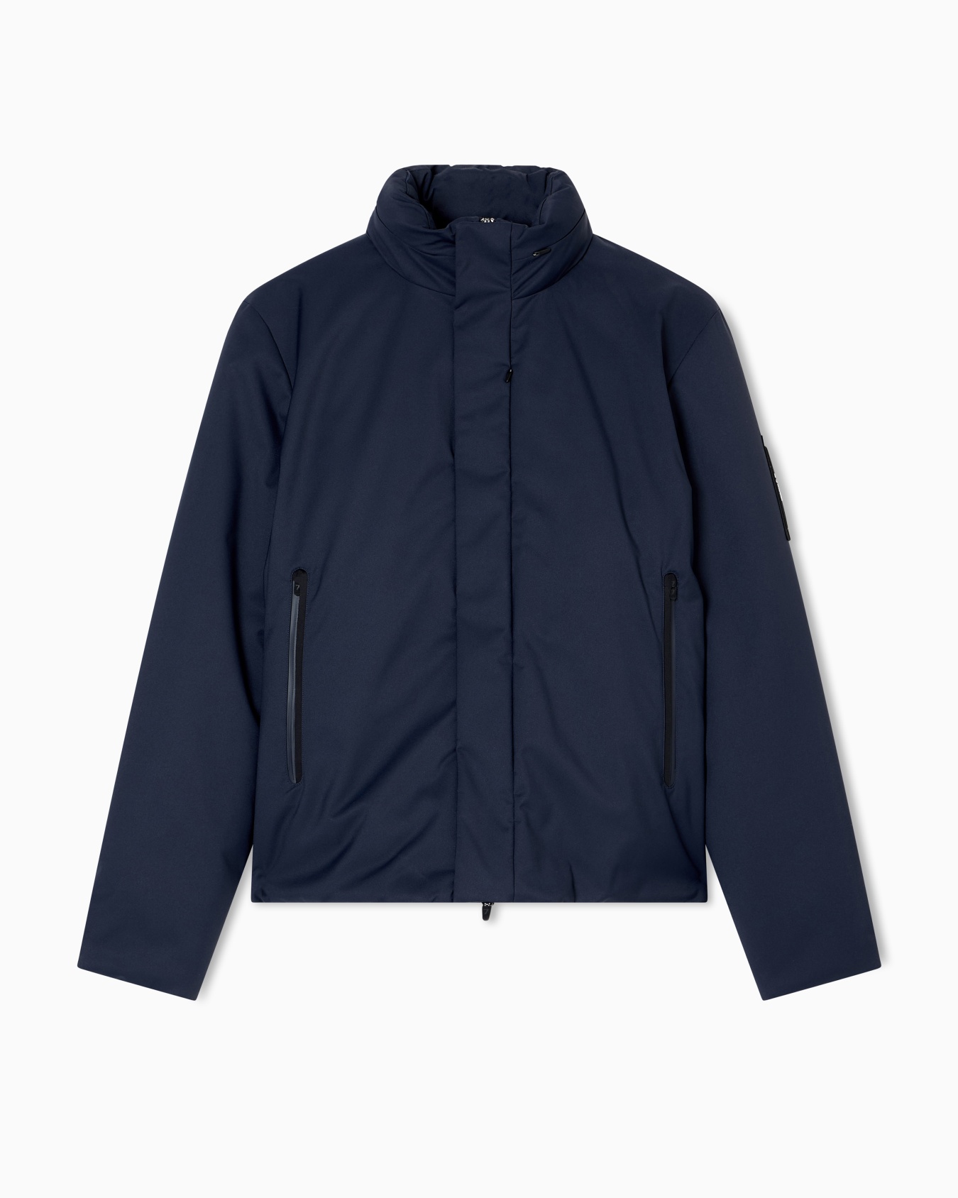Recycled-fabric padded jacket with hood Slide 0