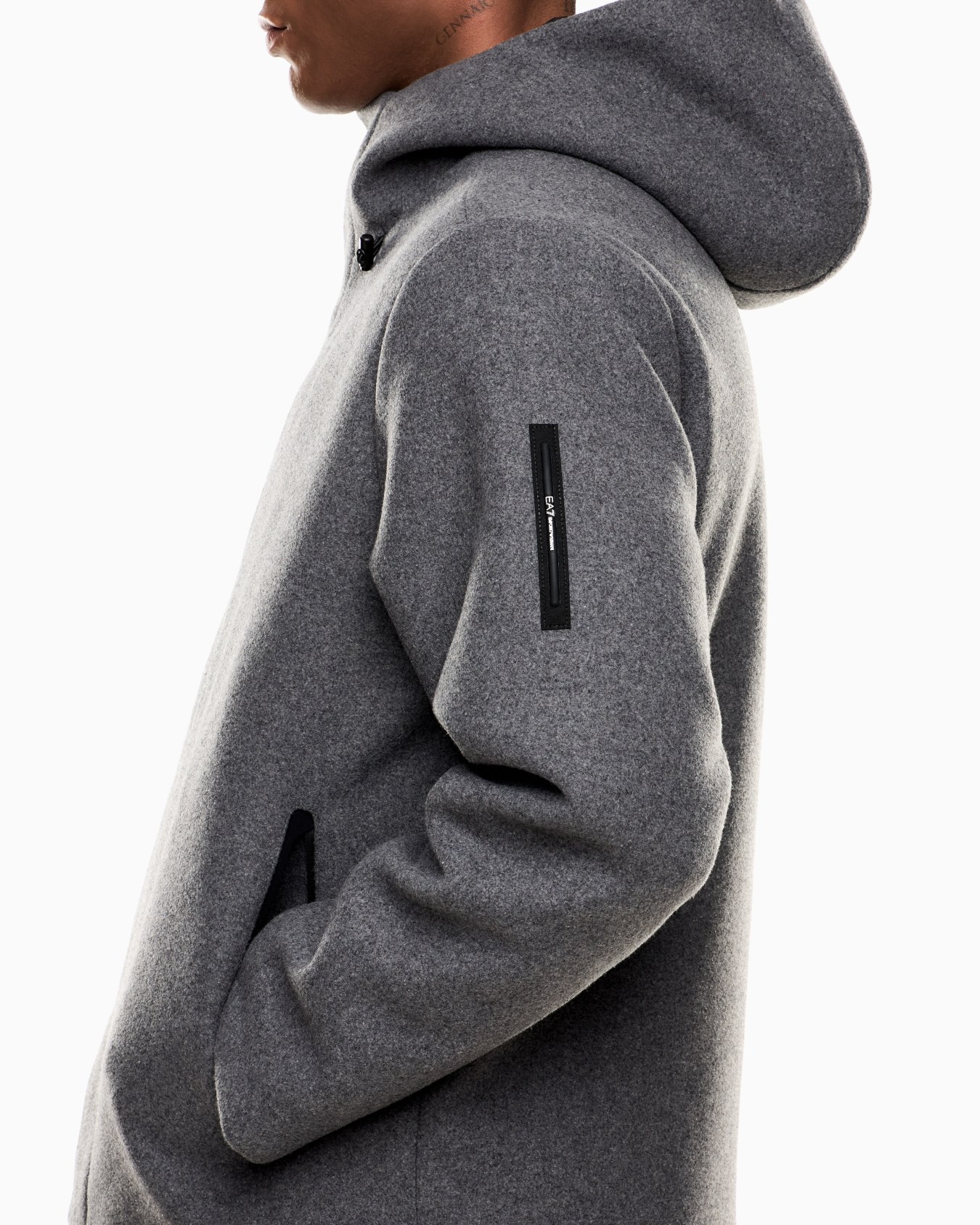 Wool-blend cloth pea coat Slide 5