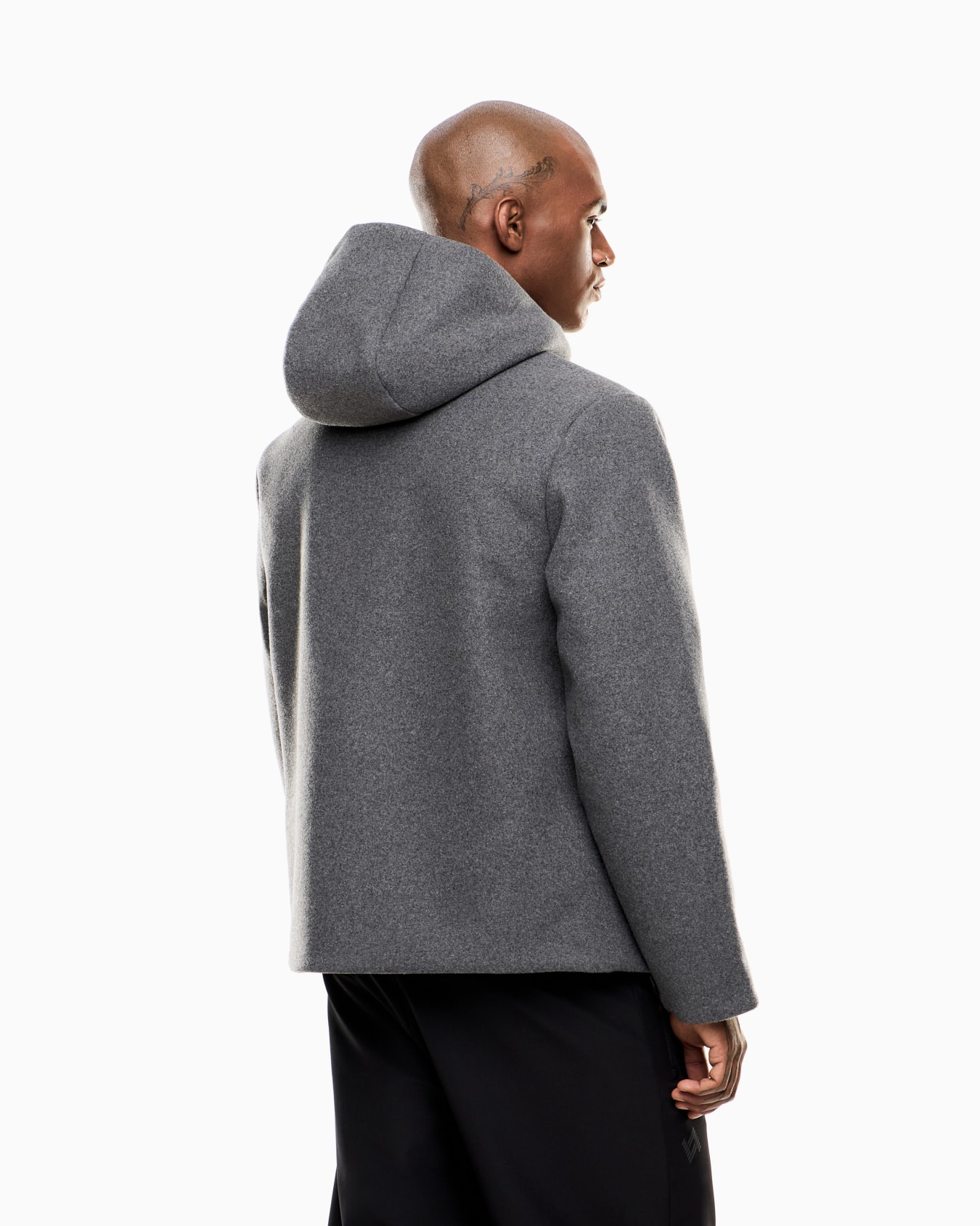 Wool-blend cloth pea coat Slide 3