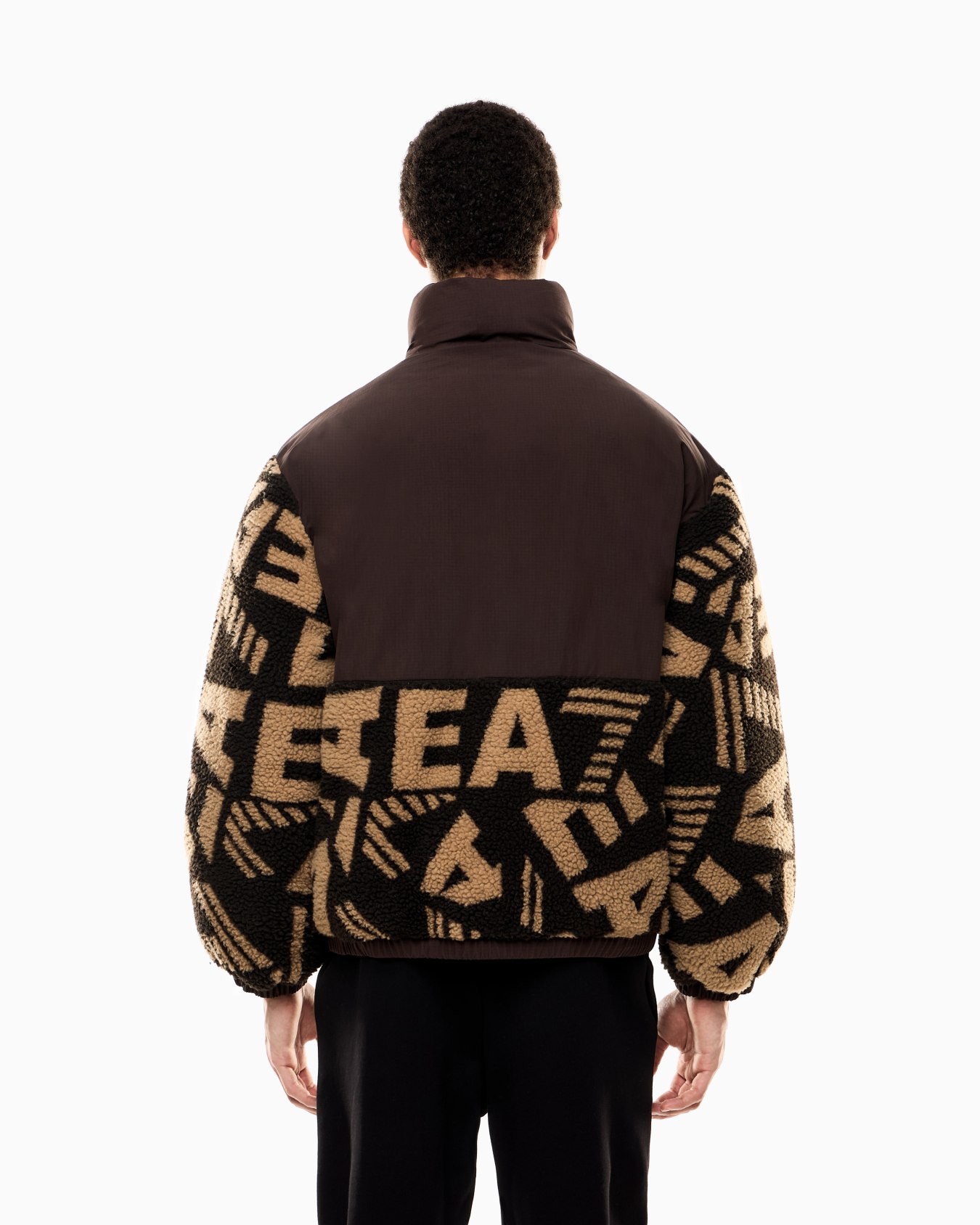 Padded jacket in monogram teddy fabric Slide 2