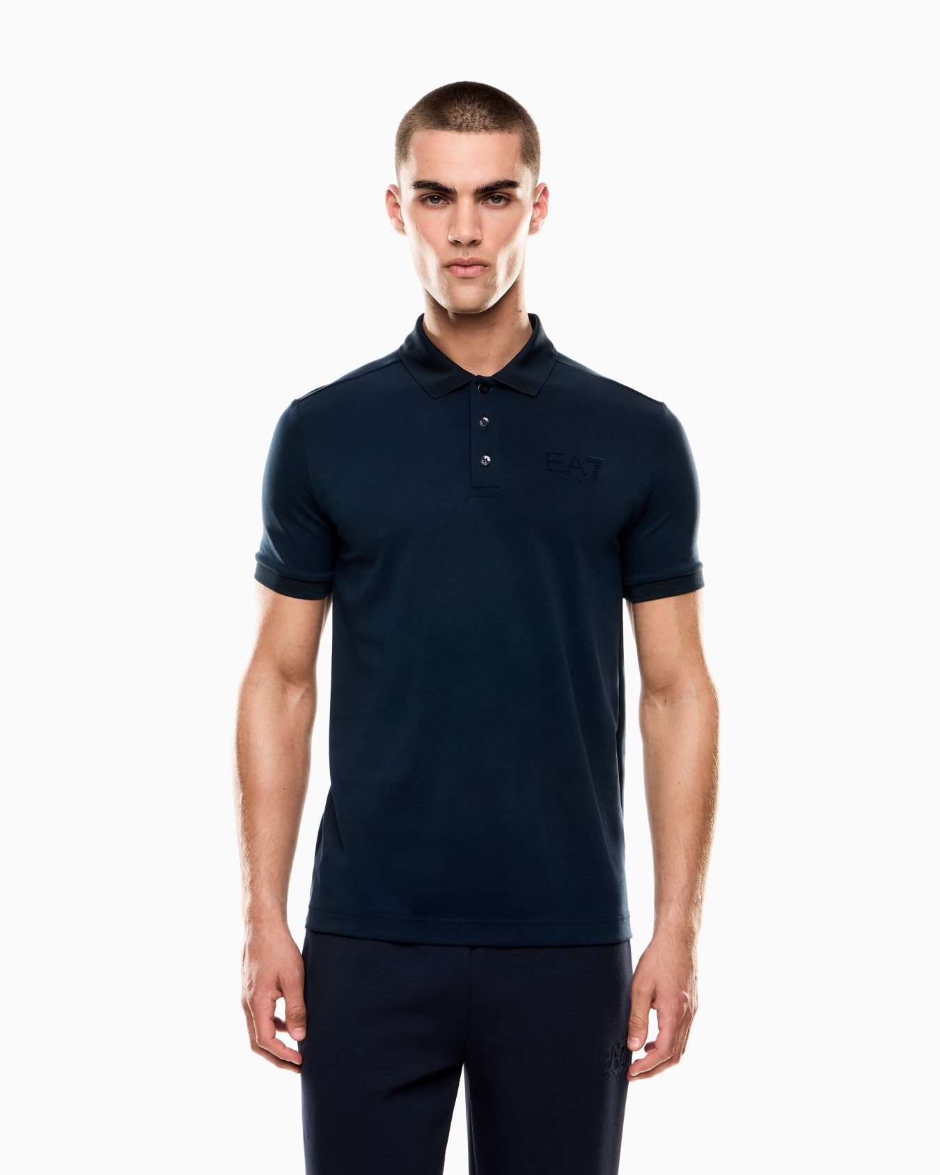 Lux Identity polo shirt in a modal-blend piqué Slide 3