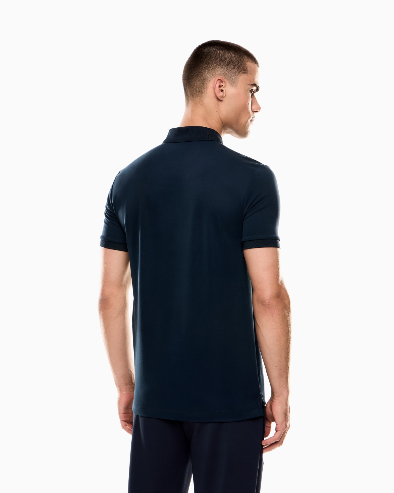 Lux Identity polo shirt in a modal-blend piqué Slide 2