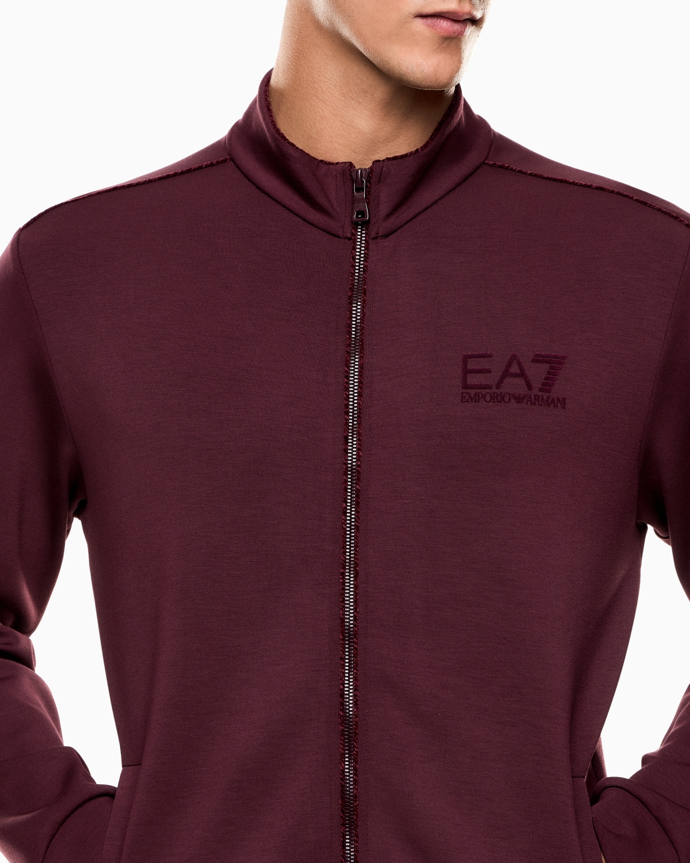 Sweat-shirt Lux Identity en interlock de mélange de modal Diapositive 4