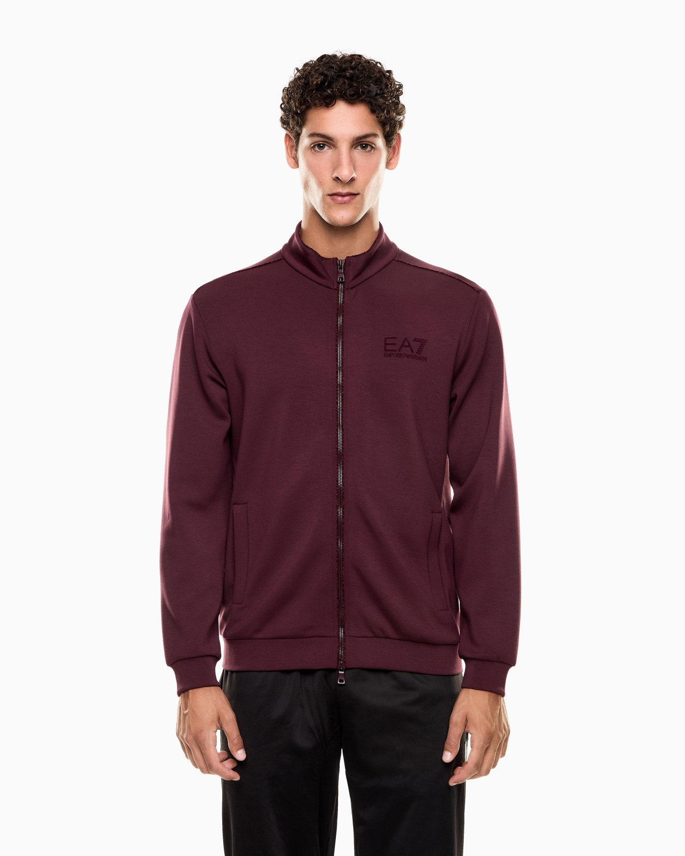 Sweat-shirt Lux Identity en interlock de mélange de modal Diapositive 3