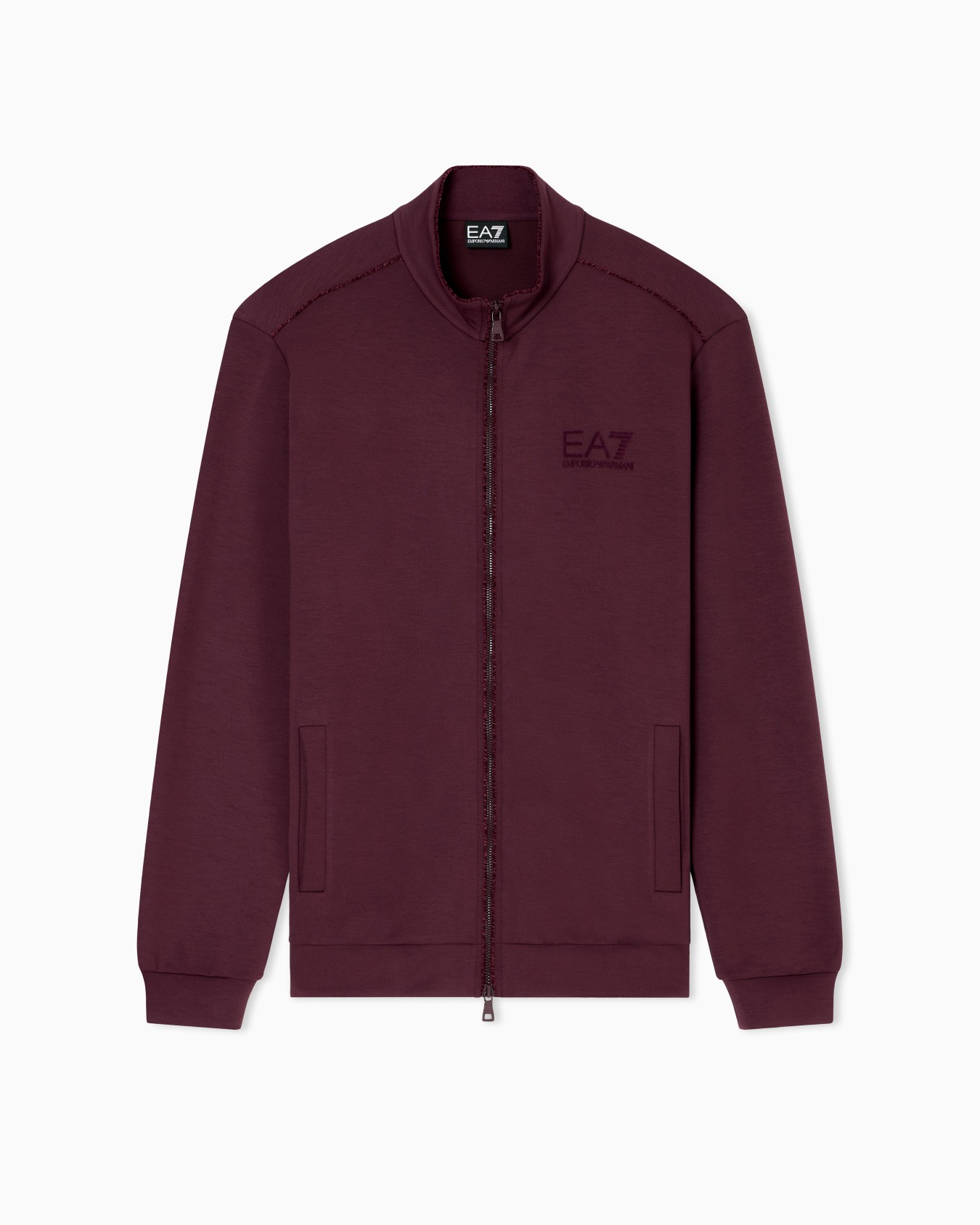 Sweat-shirt Lux Identity en interlock de mélange de modal Diapositive 0