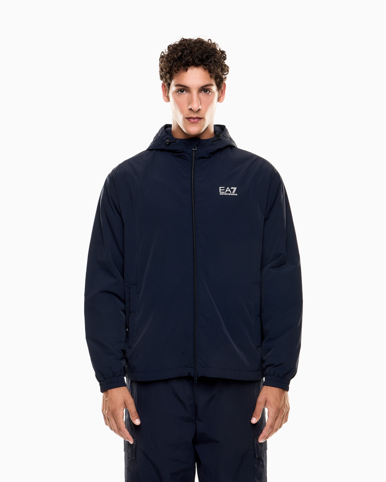 Core Identity nylon hooded sweatshirt Slide 3