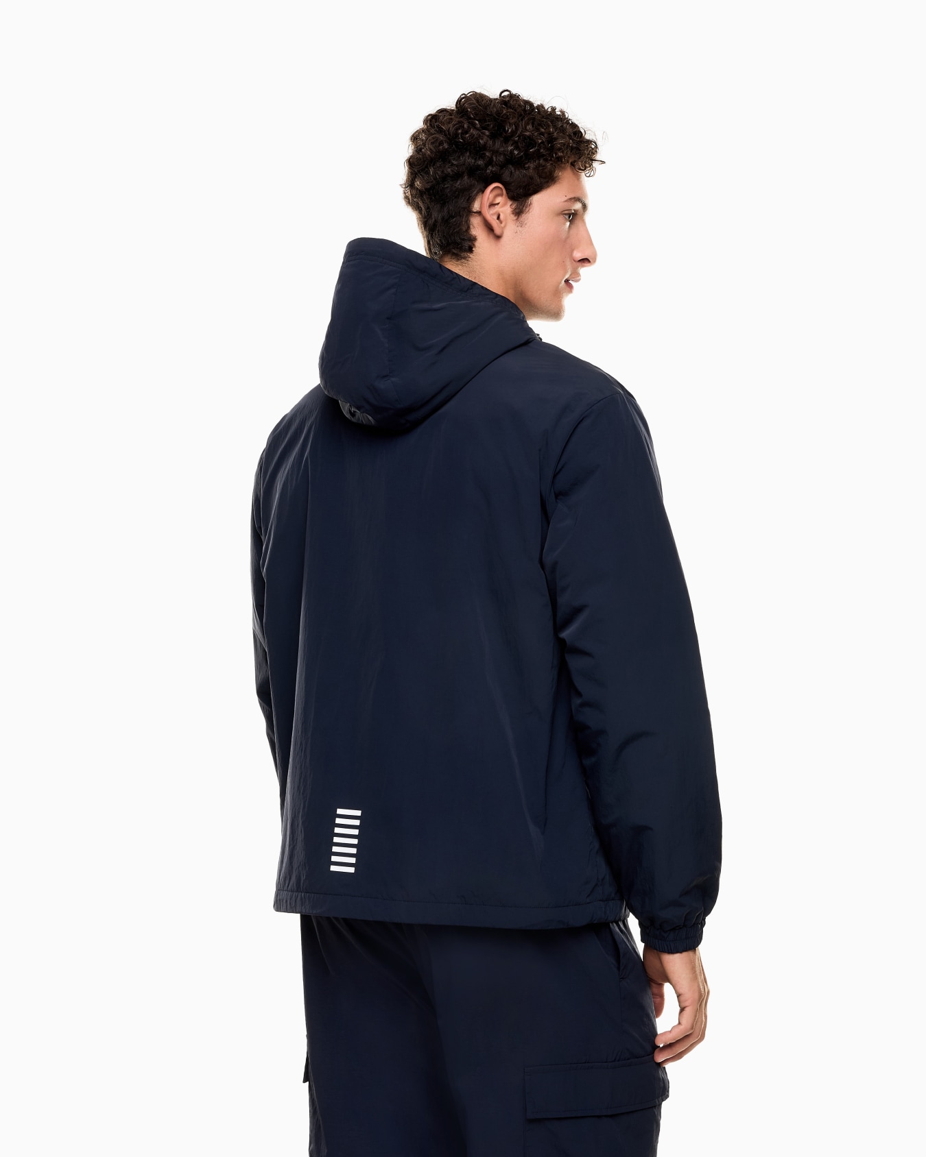 Core Identity nylon hooded sweatshirt Slide 2