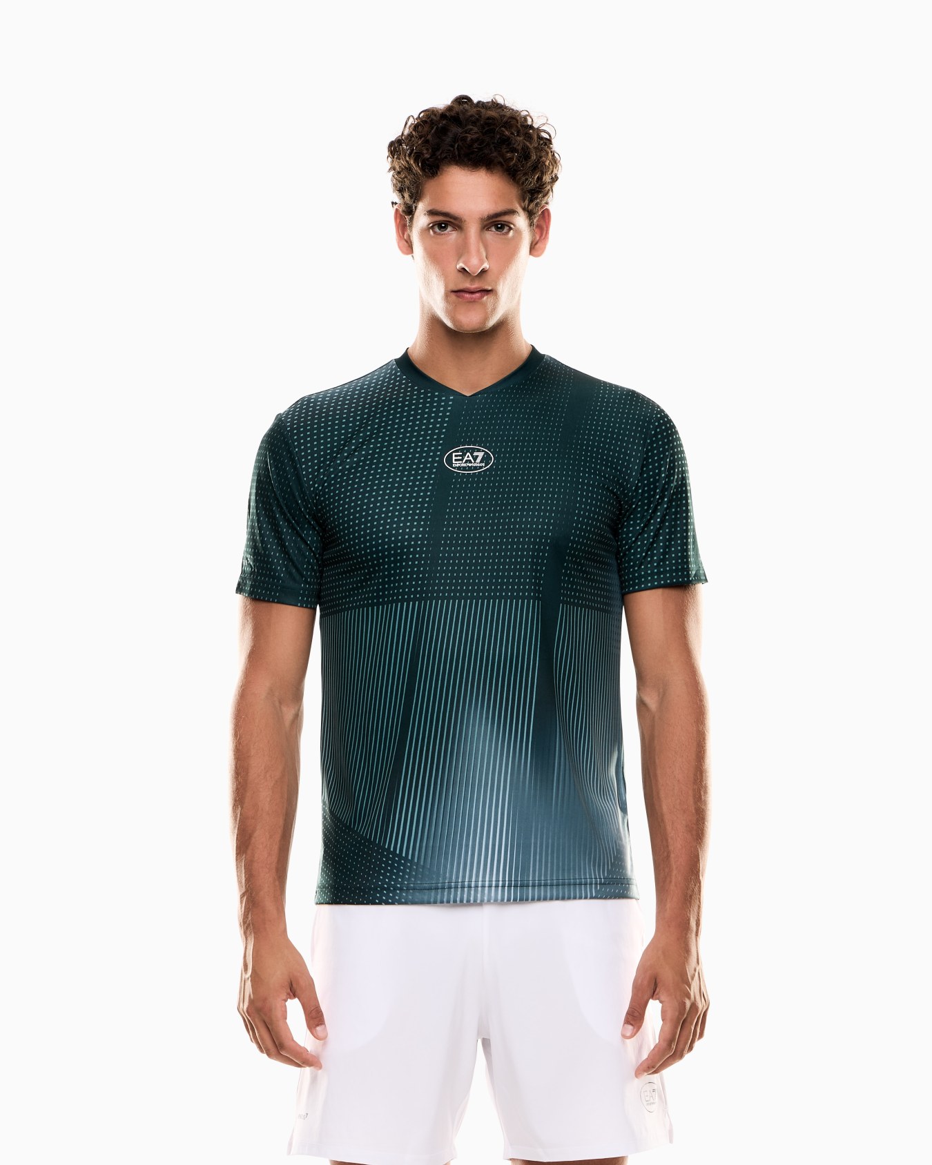 Tennis Pro crew-neck T-shirt in VENTUS7 technical fabric Slide 3