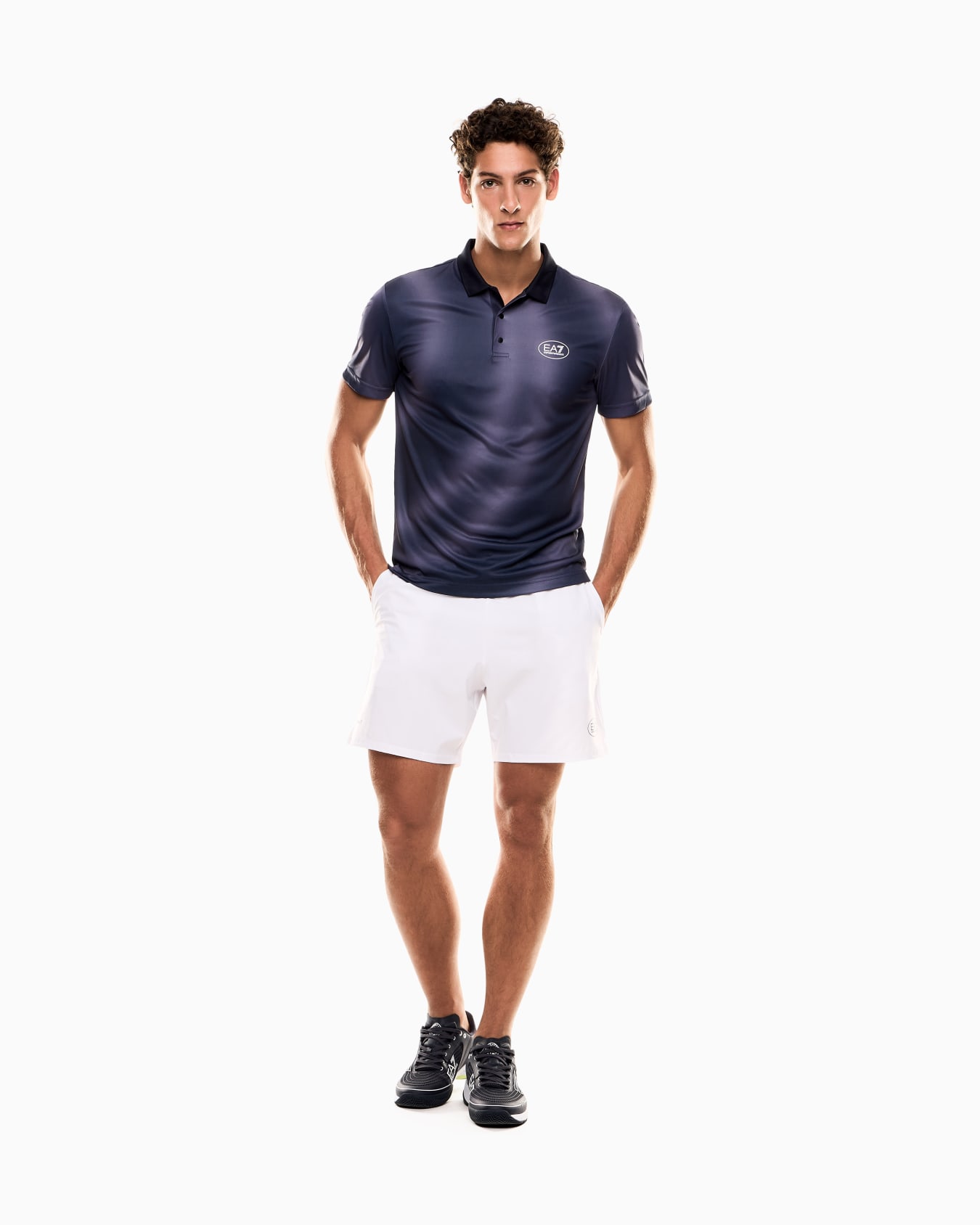 Tennis Pro polo shirt in VENTUS7 technical fabric with print Slide 1
