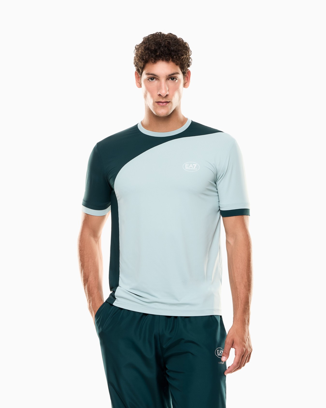 Tennis Pro crew-neck T-shirt in VENTUS7 technical fabric Slide 3