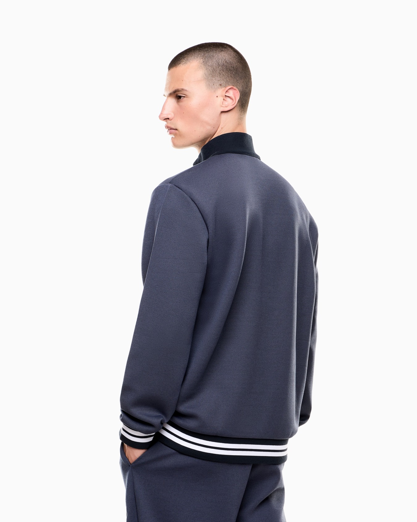 Sweat-shirt Tennis Club en interlock de mélange de viscose stretch Diapositive 2