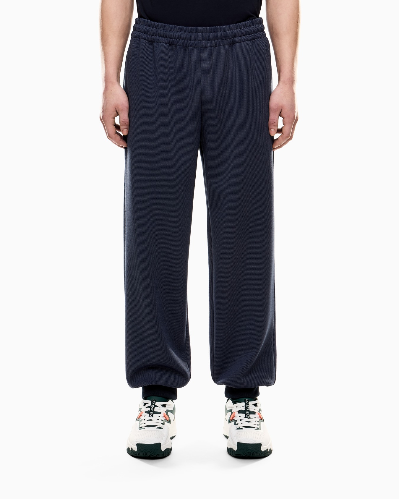 Pantalones de chándal de interlock de mezcla de viscosa elástica Tennis Club Diapositiva 3