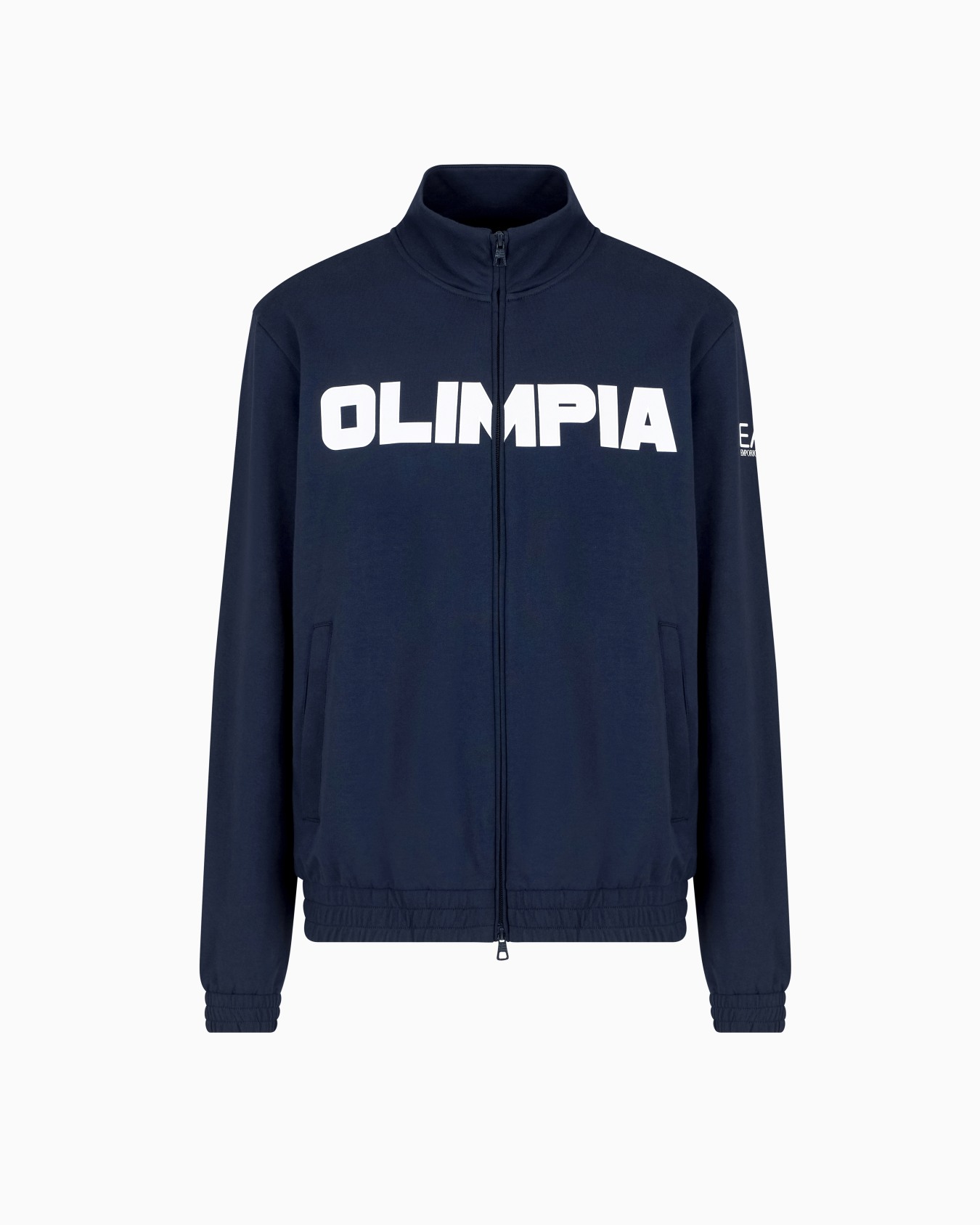 Olimpia Milano Zip-up sweatshirt in cotton jersey Slide 0