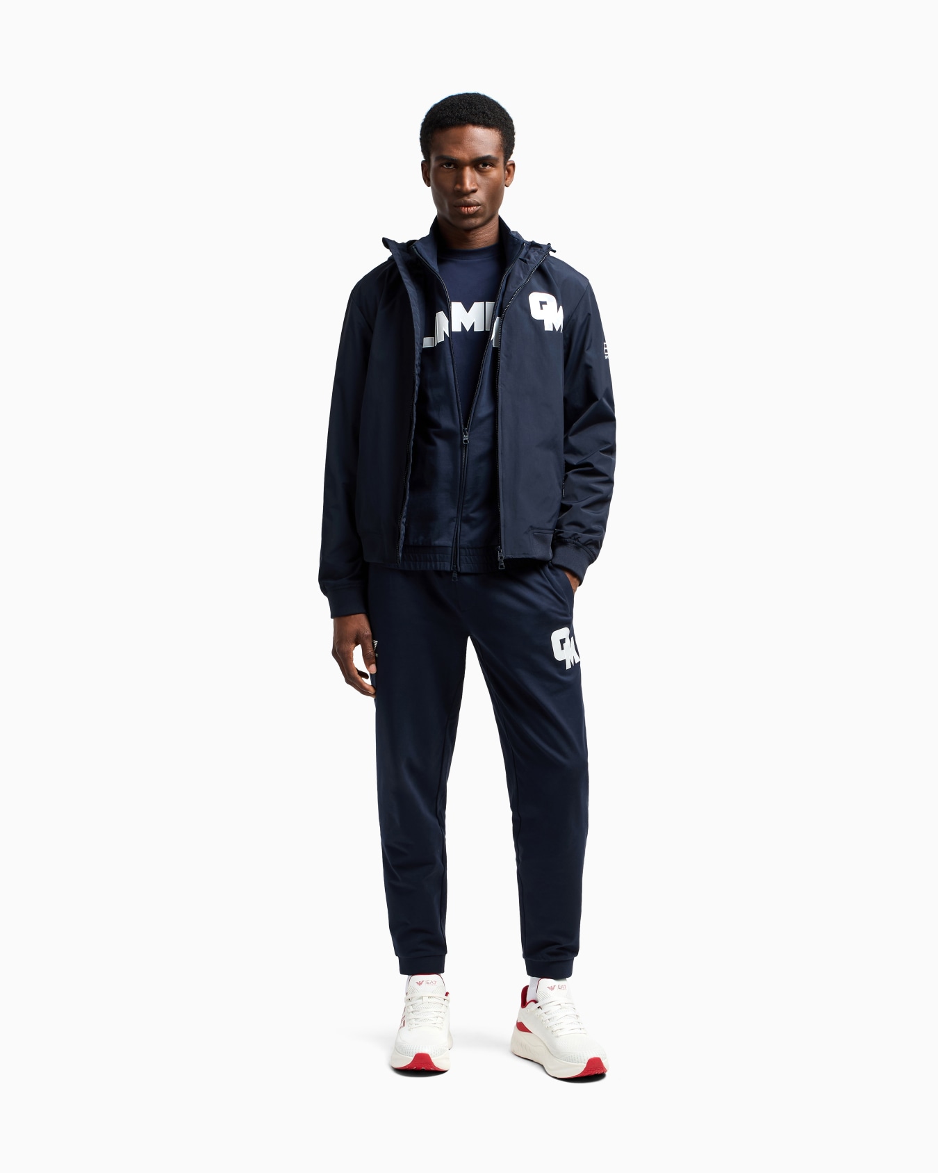 Olimpia Milano Zip-up sweatshirt in cotton jersey Slide 2