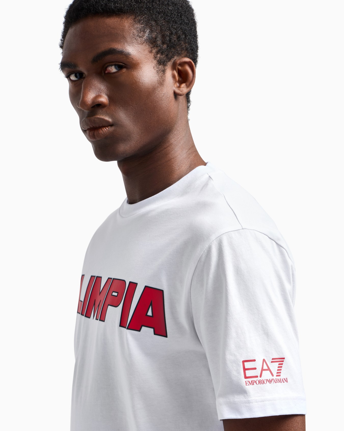 Olimpia Milano T-shirt col rond en coton Diapositive 4