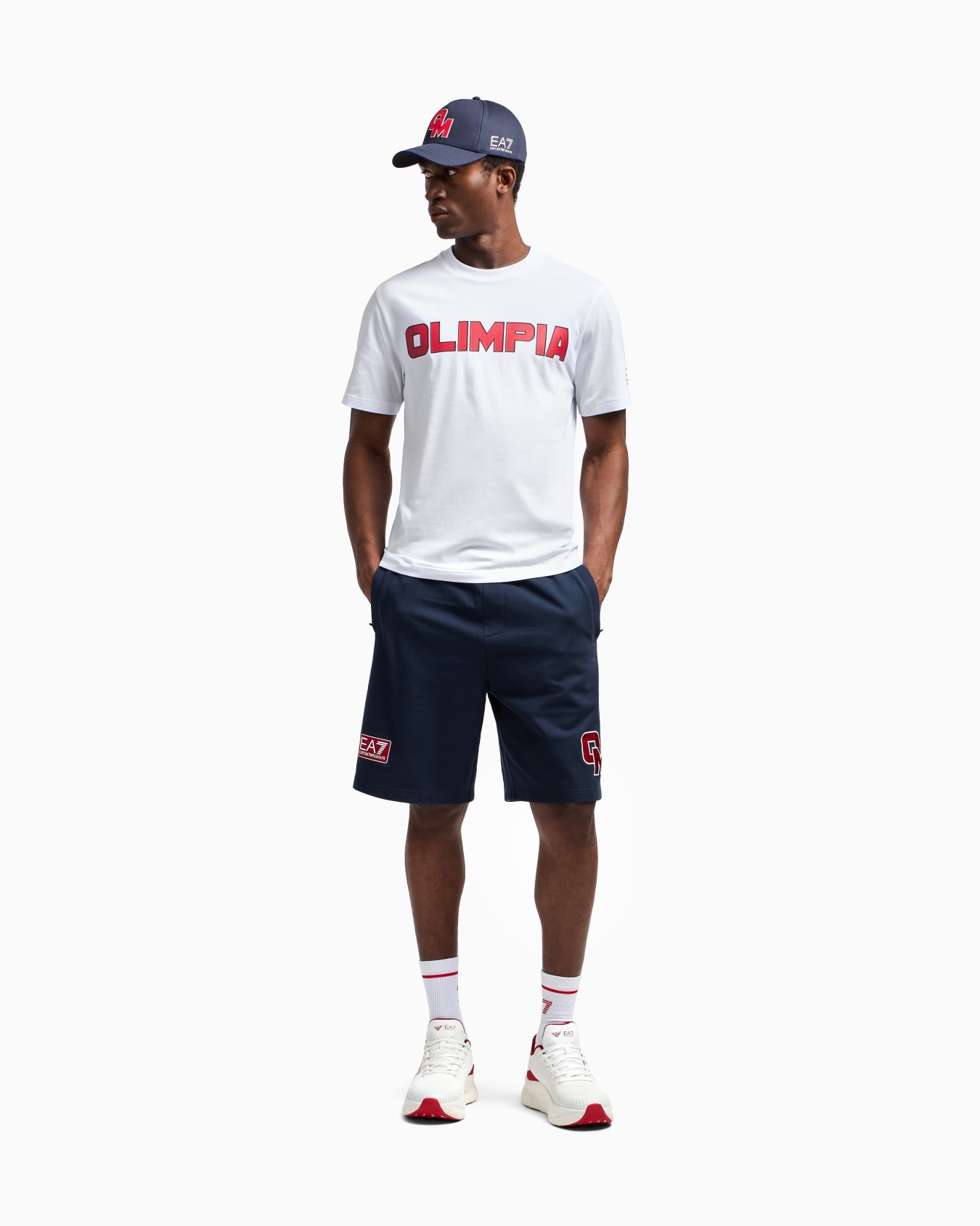 Olimpia Milano T-shirt col rond en coton Diapositive 2