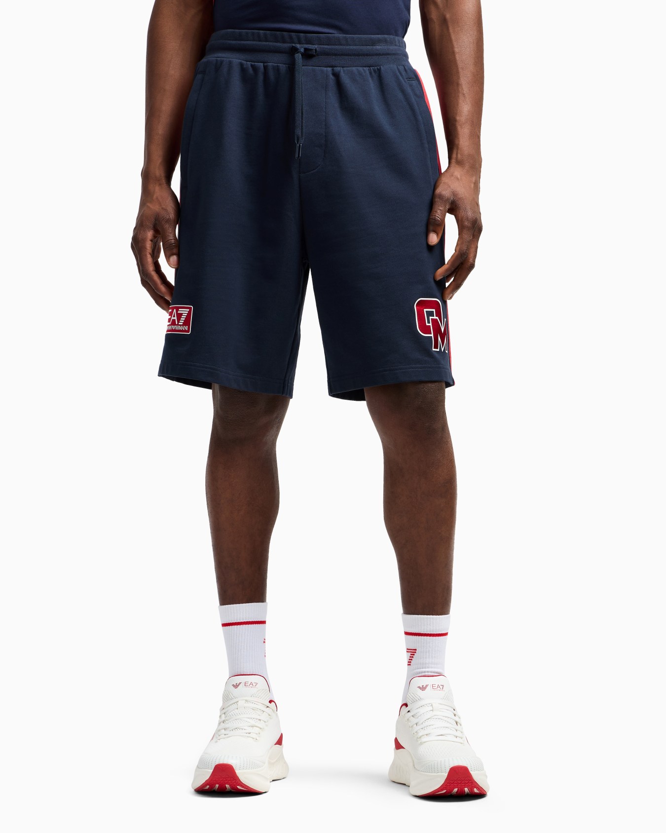 Olimpia Milano Bermuda shorts in cotton jersey Slide 1