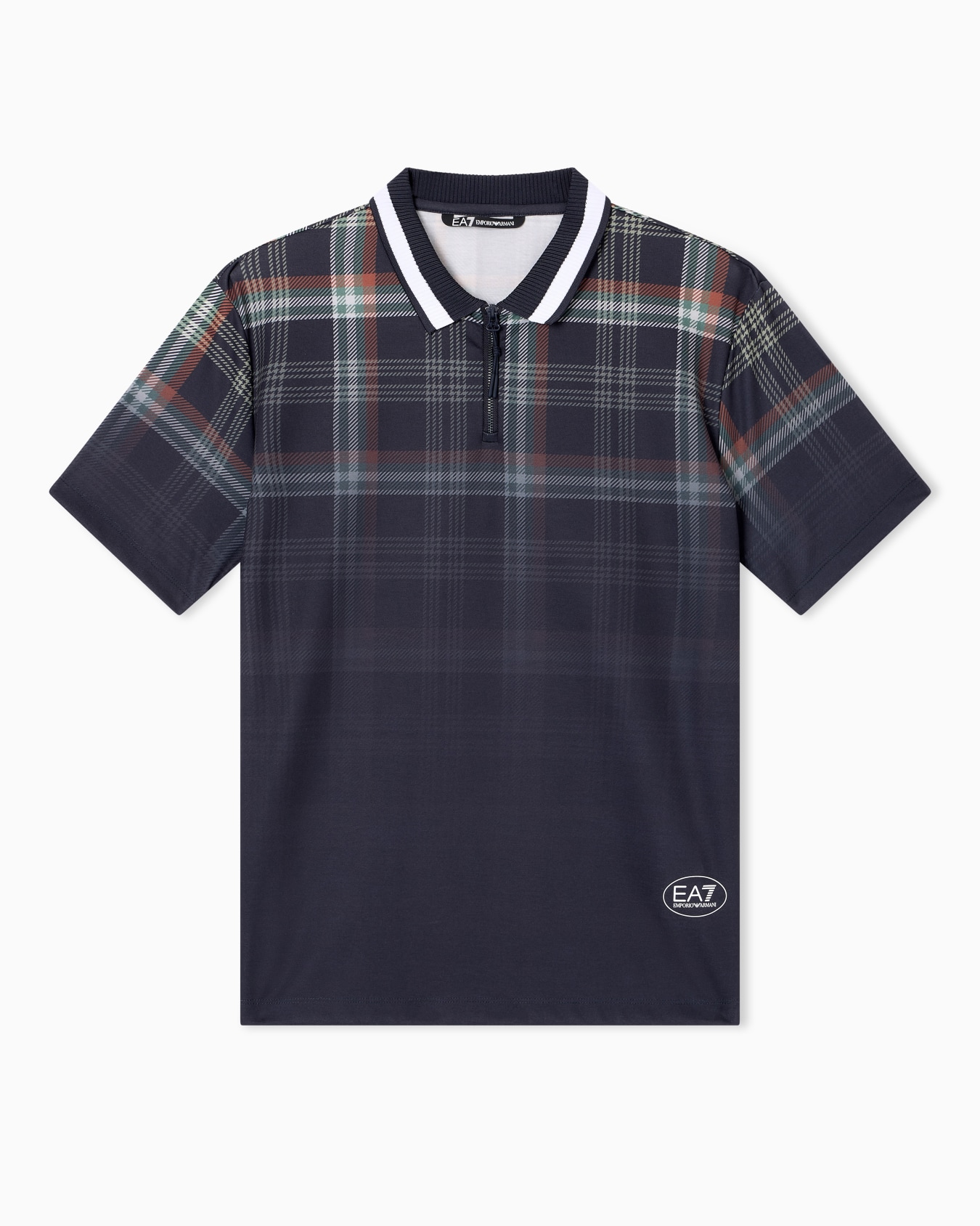 Golf Club ポロシャツ ストレッチテクニカルファブリック チェックモチーフ スライドする 0