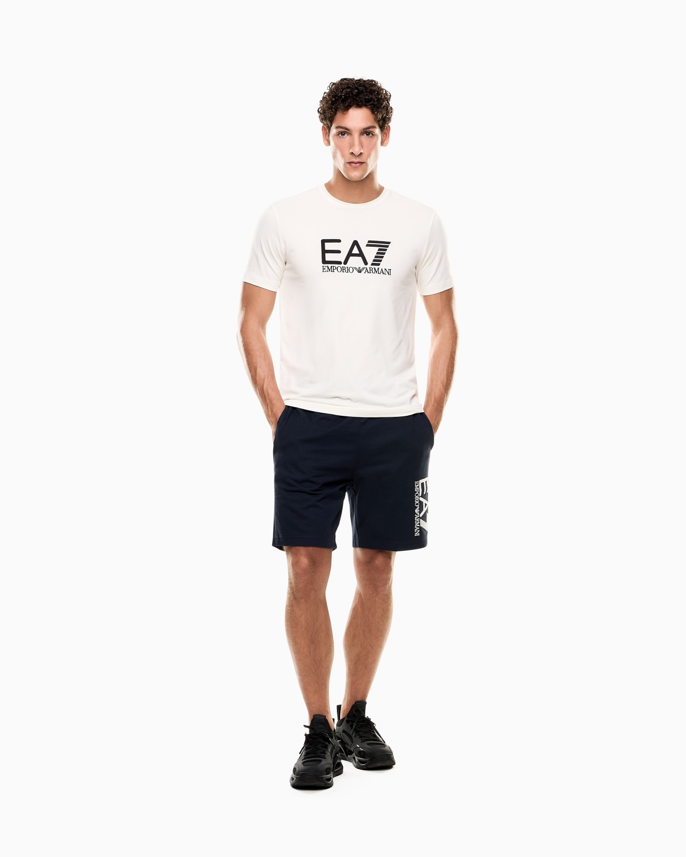 Visibility short-sleeved T-shirt in cotton stretch jersey Slide 1