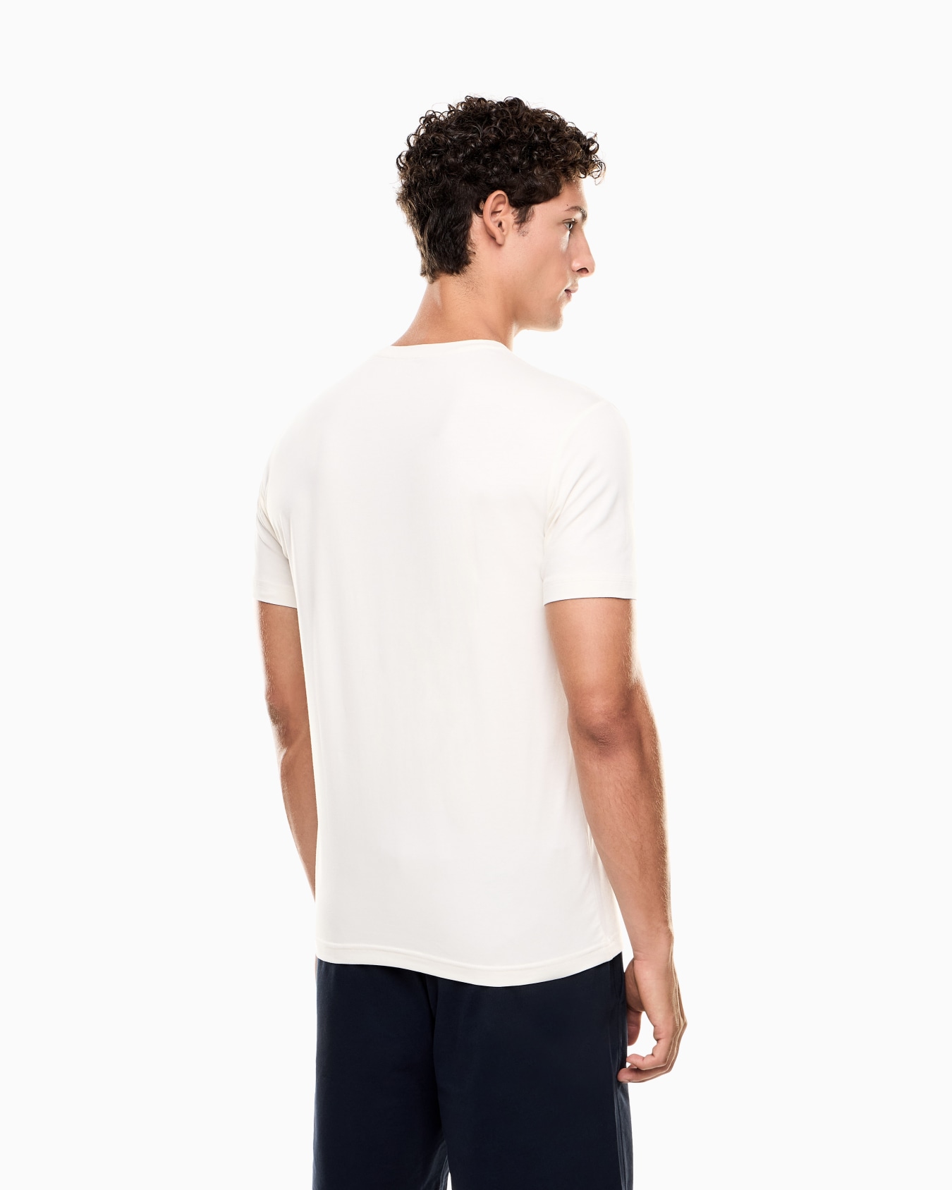 Visibility short-sleeved T-shirt in cotton stretch jersey Slide 2