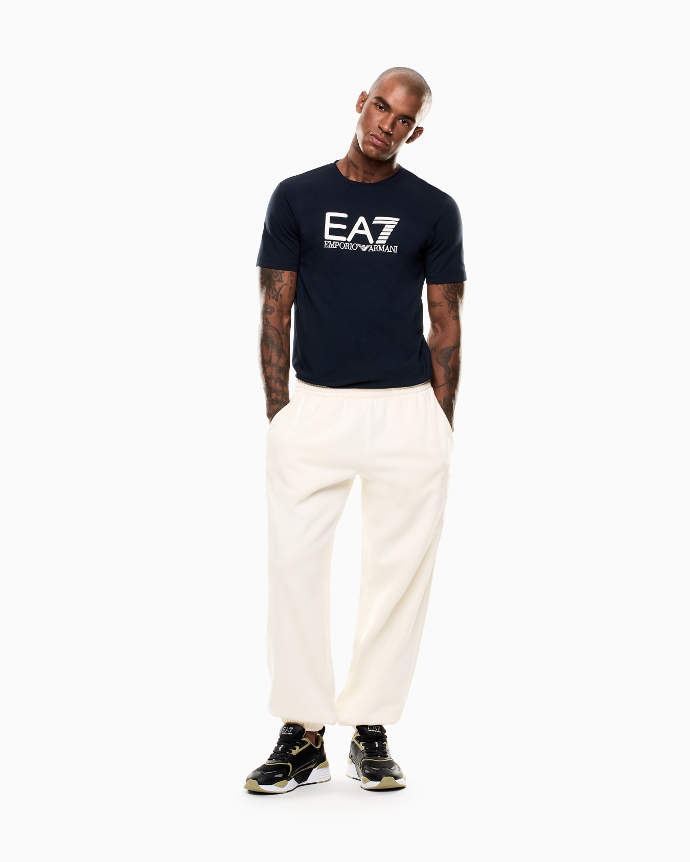 Visibility short-sleeved T-shirt in cotton stretch jersey Slide 2