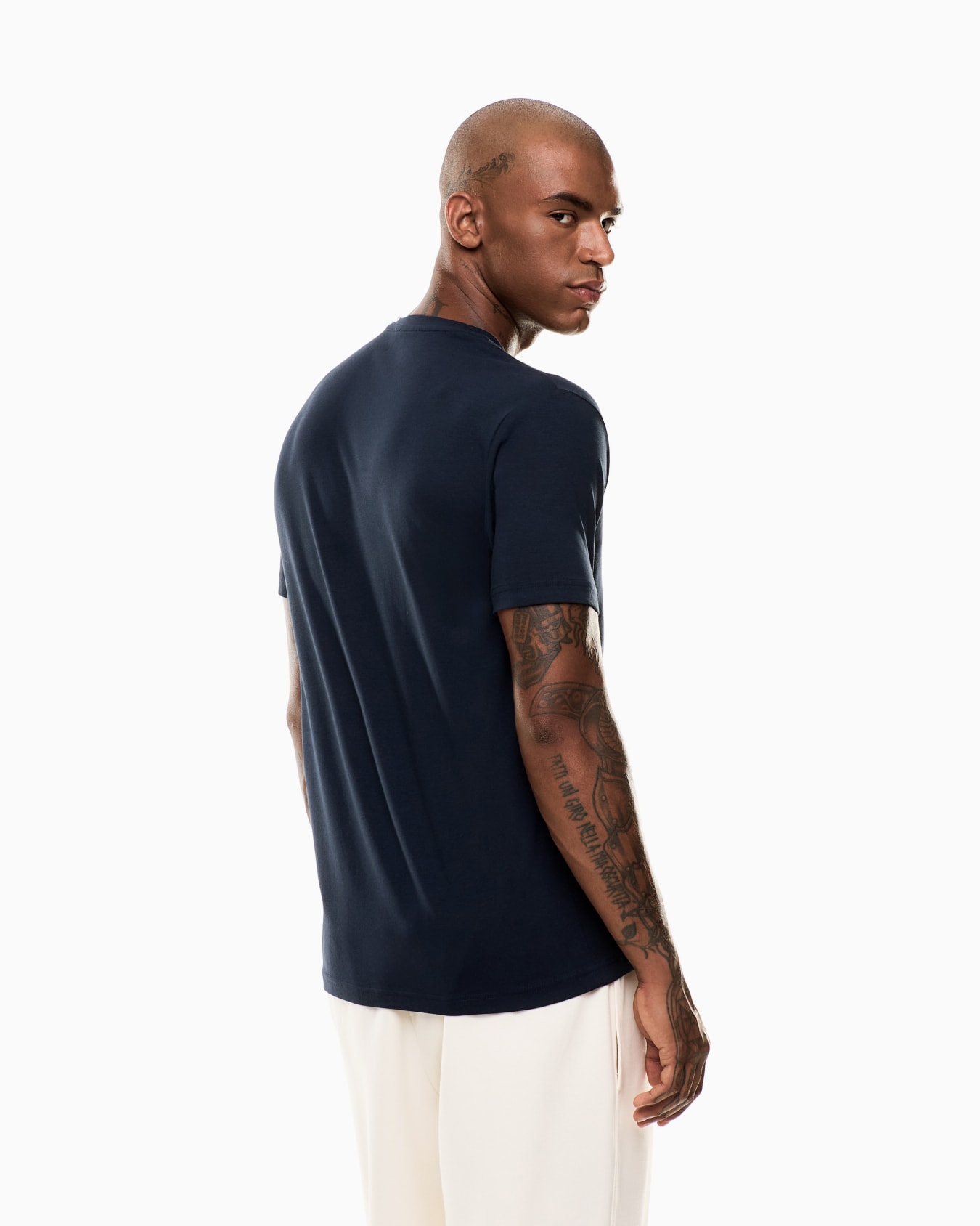 Visibility short-sleeved T-shirt in cotton stretch jersey Slide 3