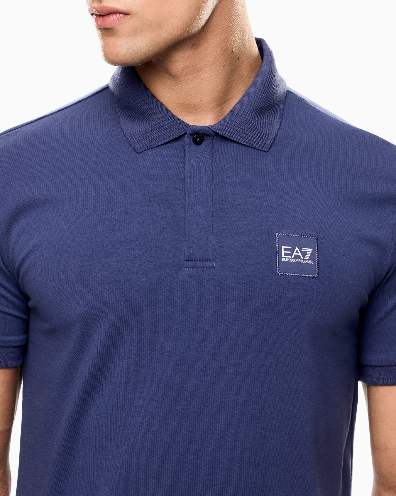 Visibility stretch cotton-jersey polo shirt Slide 4